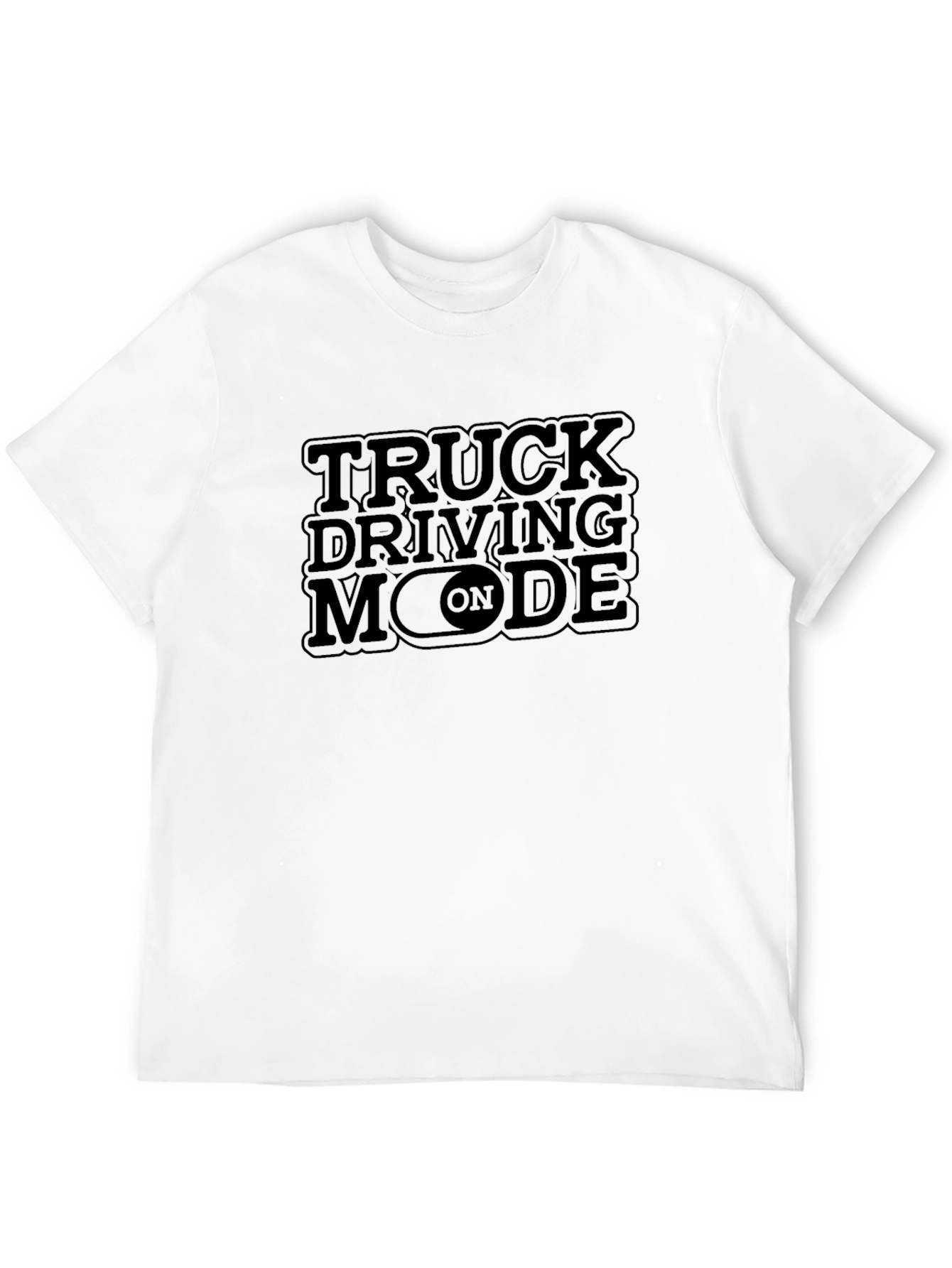 Black Truck Driving Mode On Black T-Shirt view 12