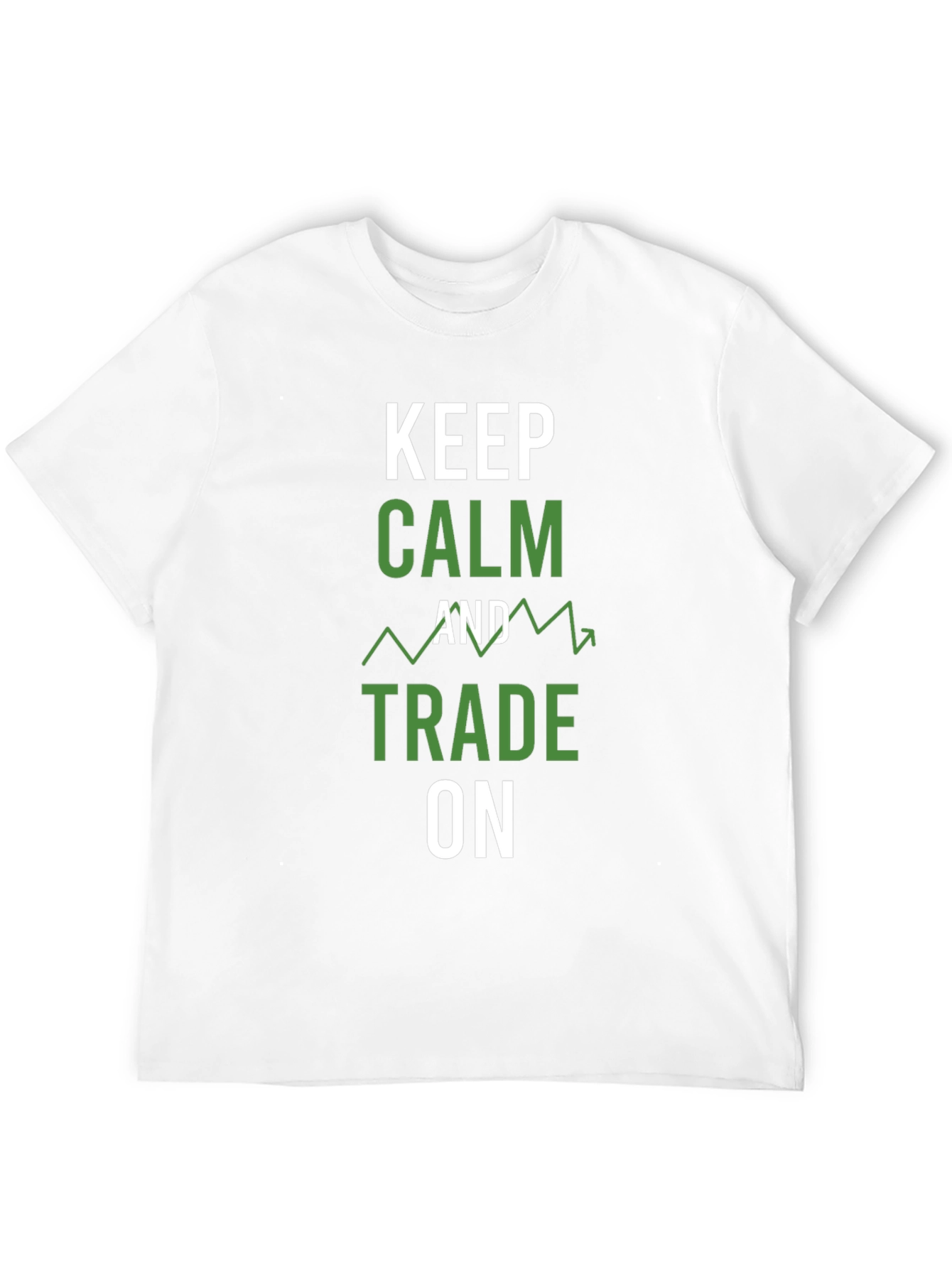 Black Keep Calm and Trade On Graphic Tee view 12