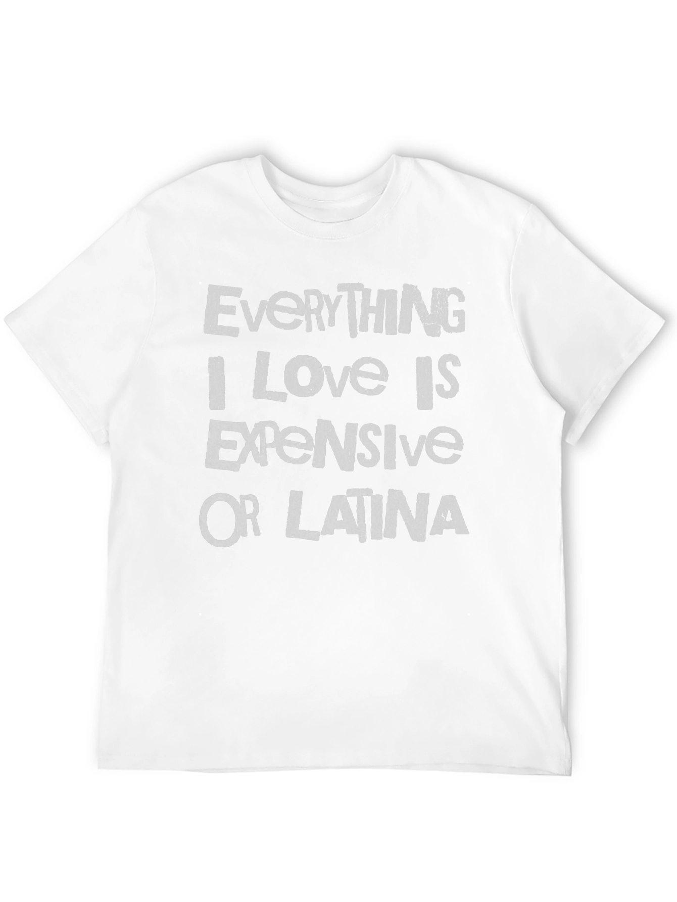 Black Funny Men's Graphic Tee - Everything Expensive or Latina view 12