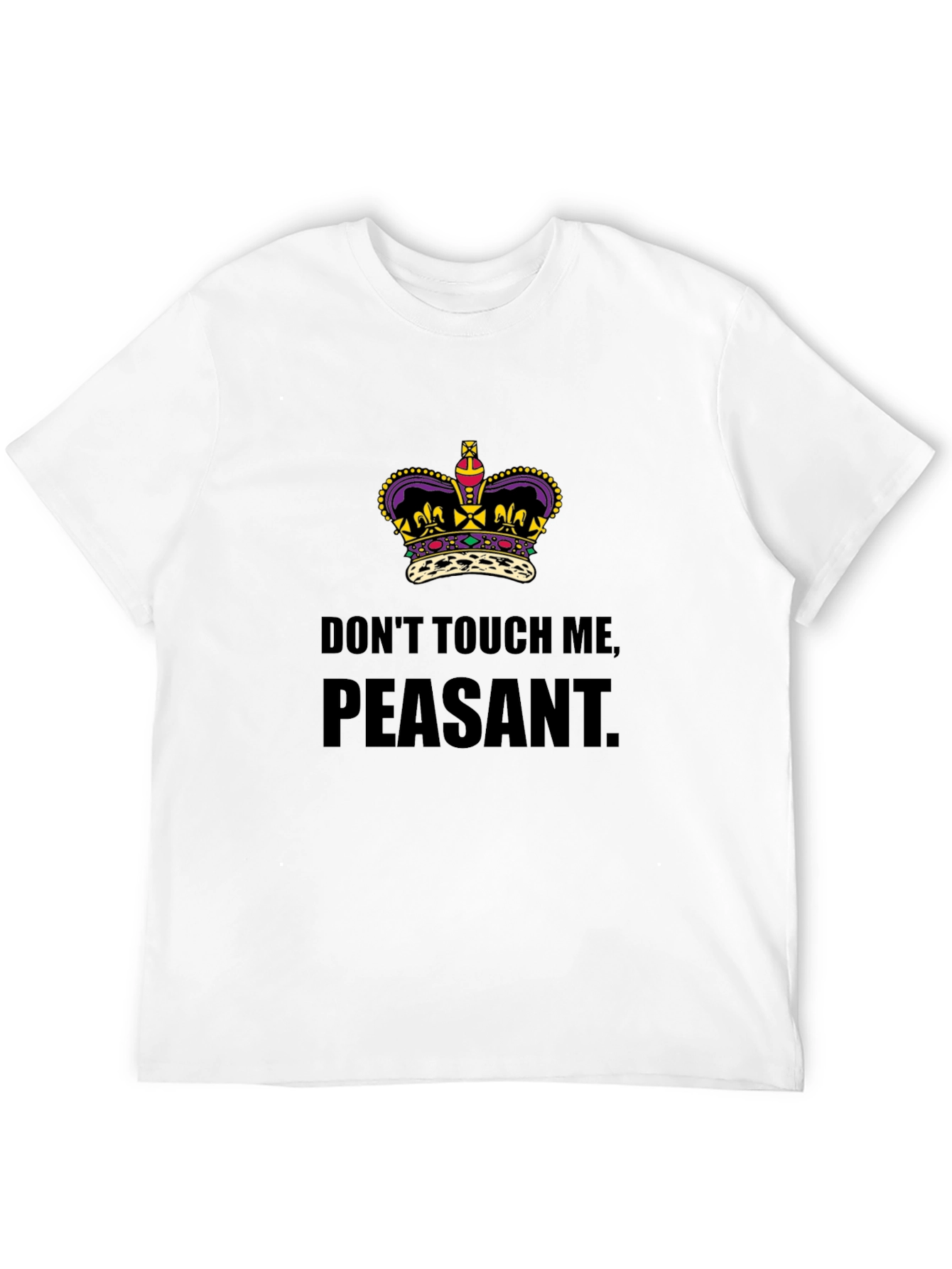 Black Don't Touch Me Peasant T-Shirt view 12
