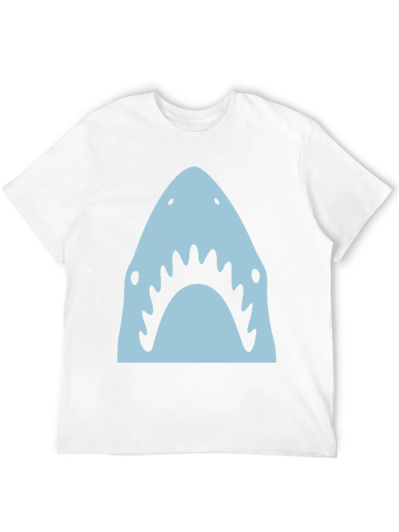 Black Shark Graphic Tee - Men's Black Crew Neck T-Shirt view 12