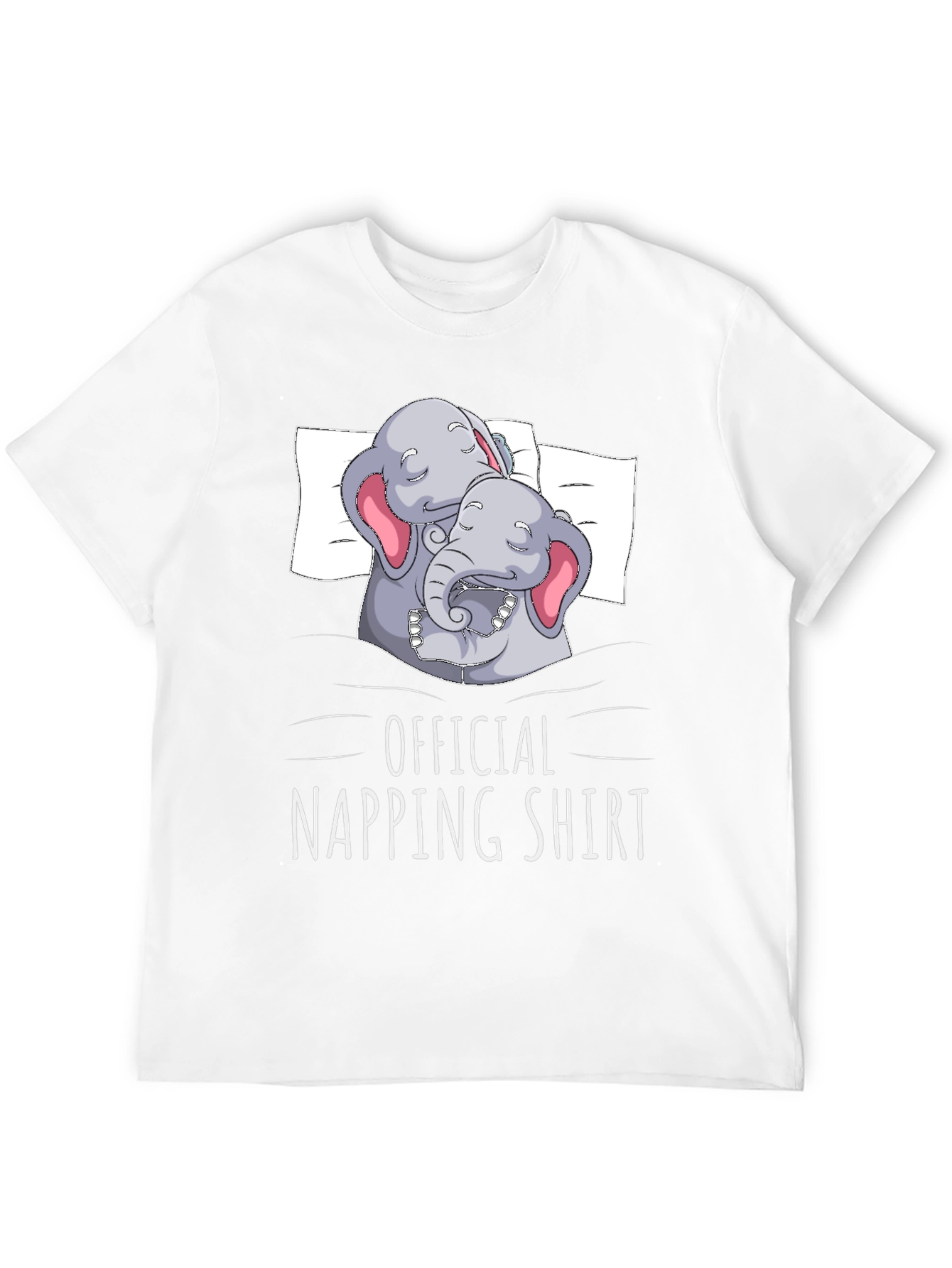 Black Official Napping Shirt - Elephant Graphic Tee view 12