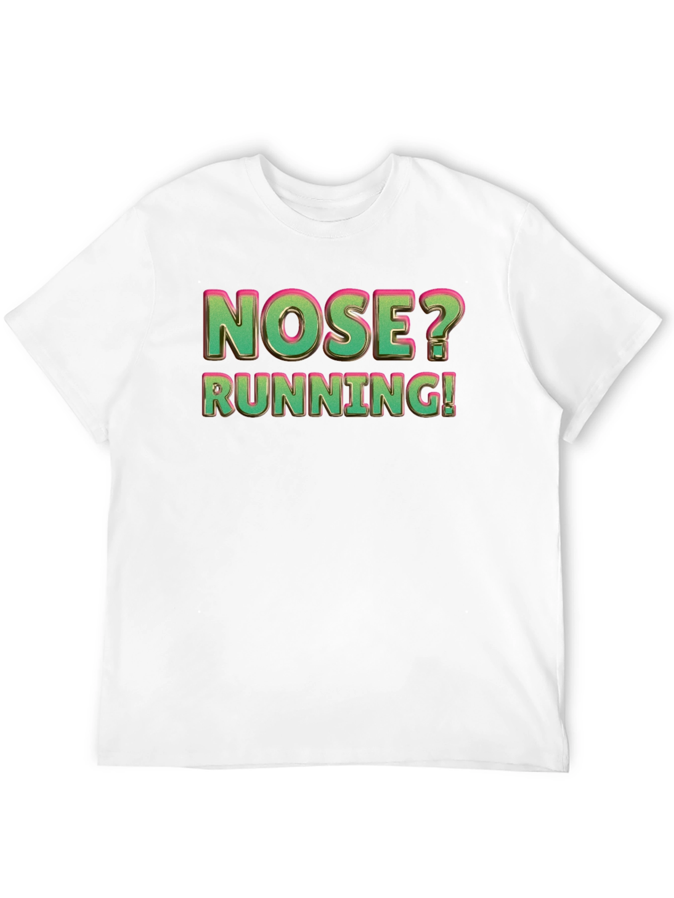 Black Nose Running Funny Graphic T-Shirt view 12