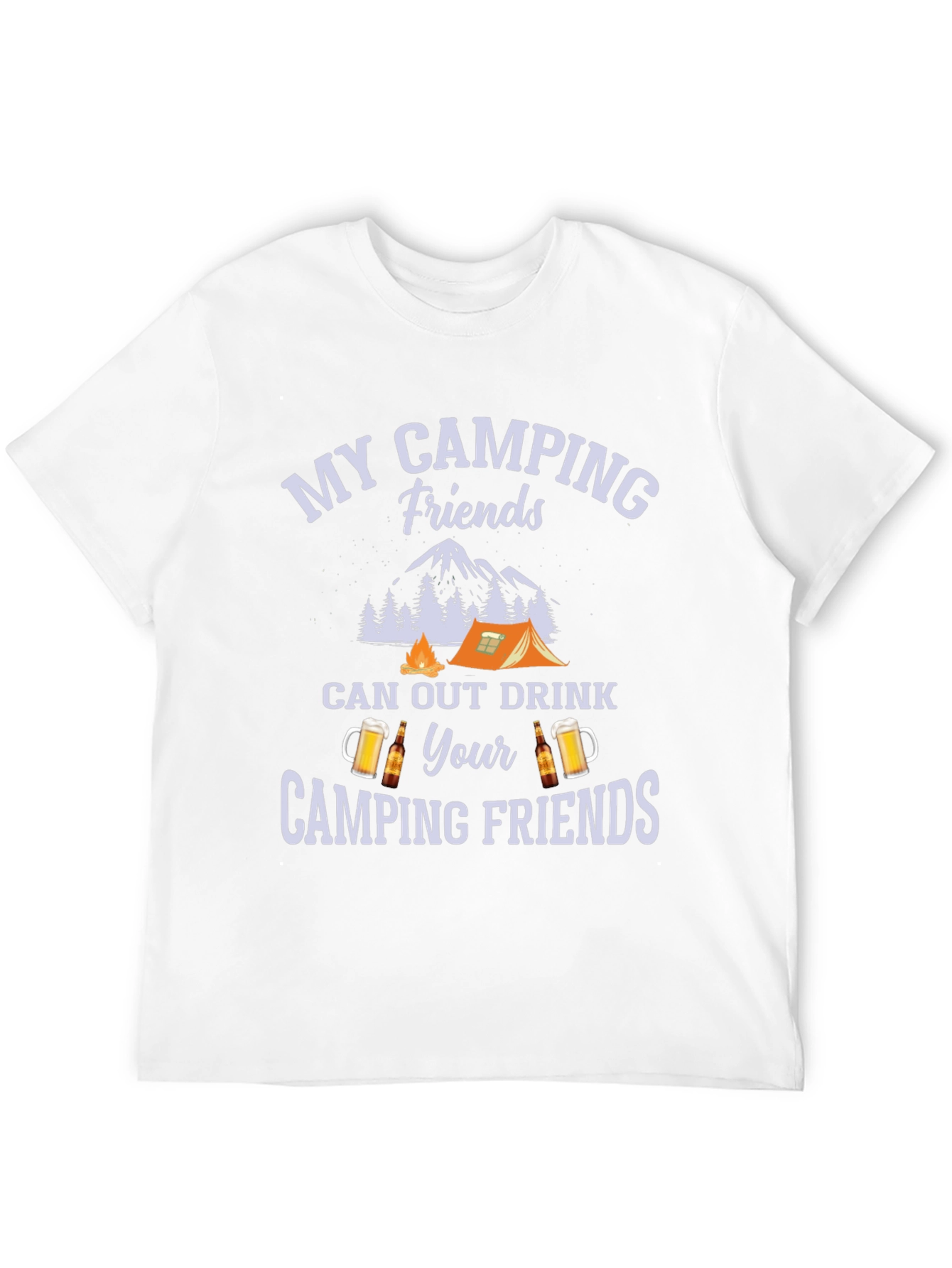 Black Camping Friends Graphic Tee view 12