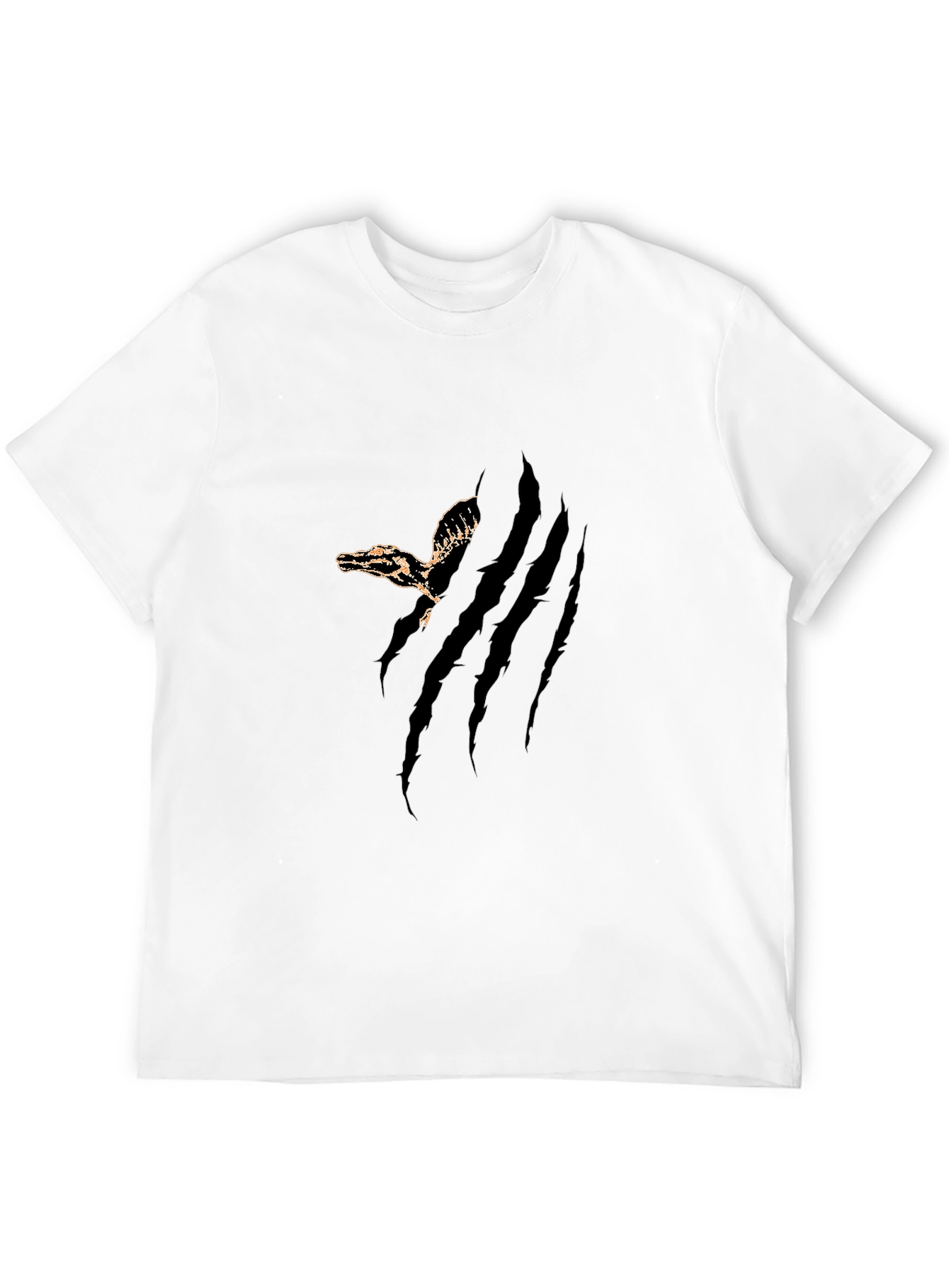 Black Men's Clawed Reptile Graphic Tee view 12