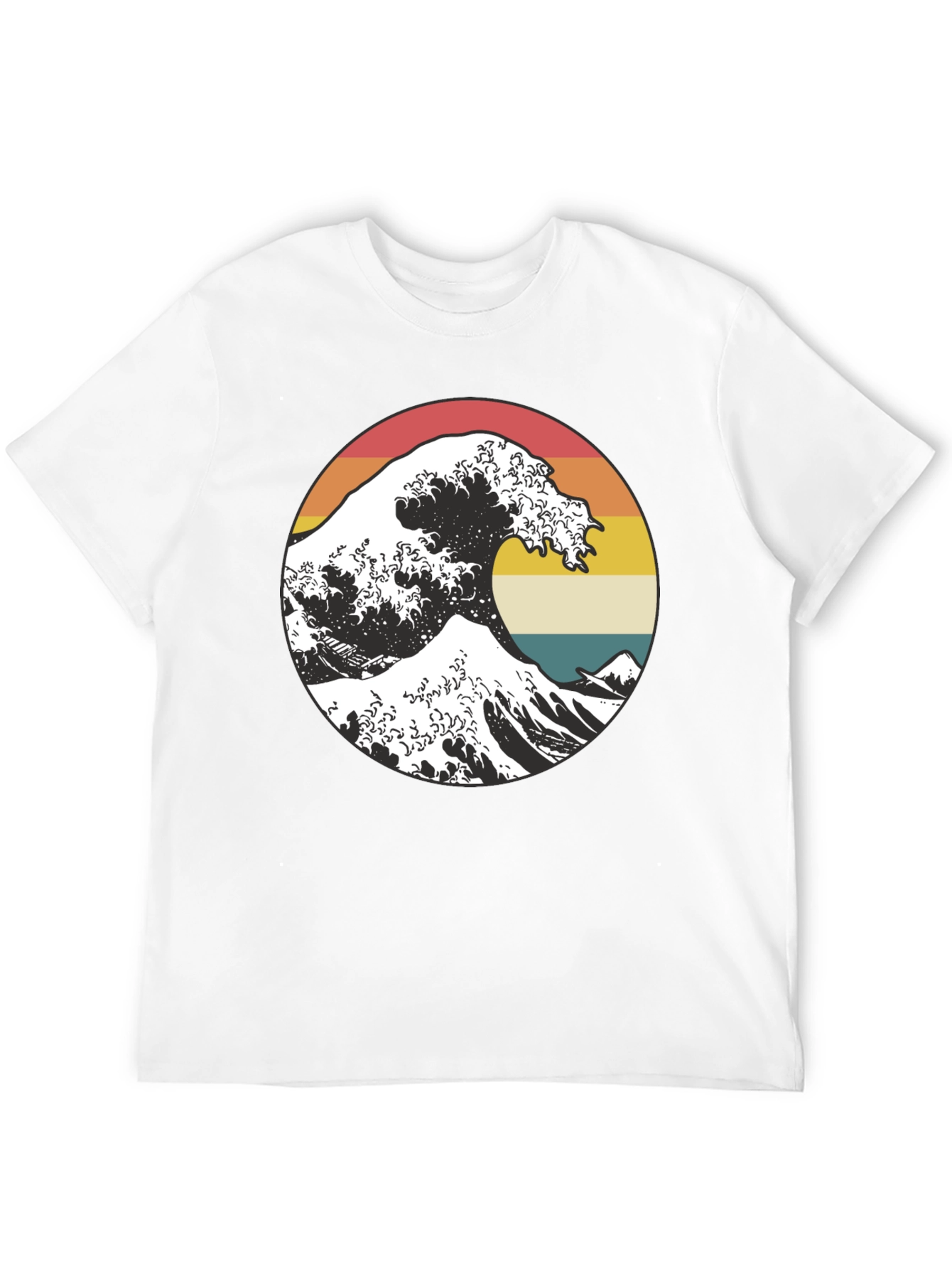 Black Retro Wave Graphic Tee - Stylish and Unique! view 12