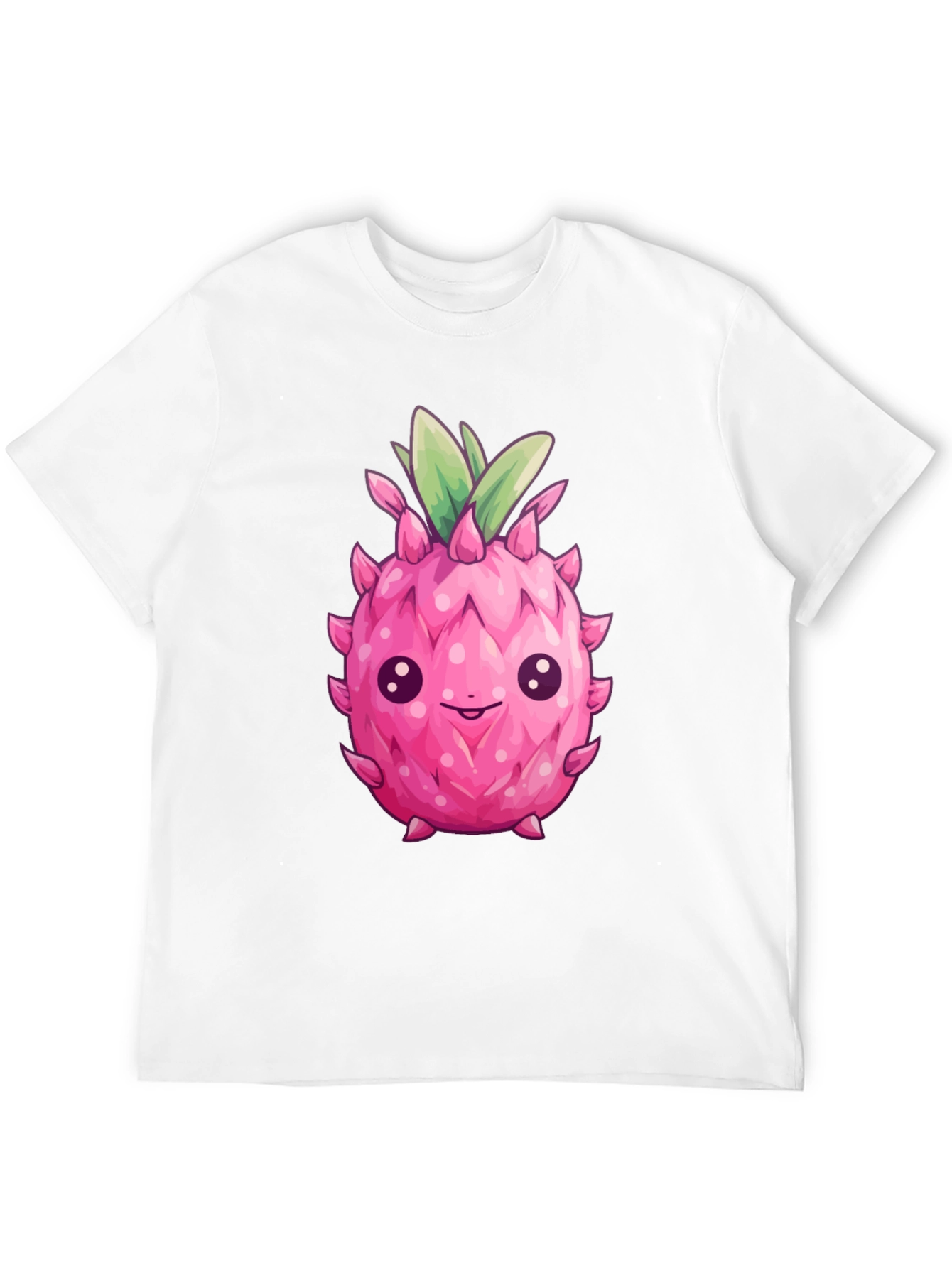 Black Cute Dragon Fruit Graphic Tee view 12