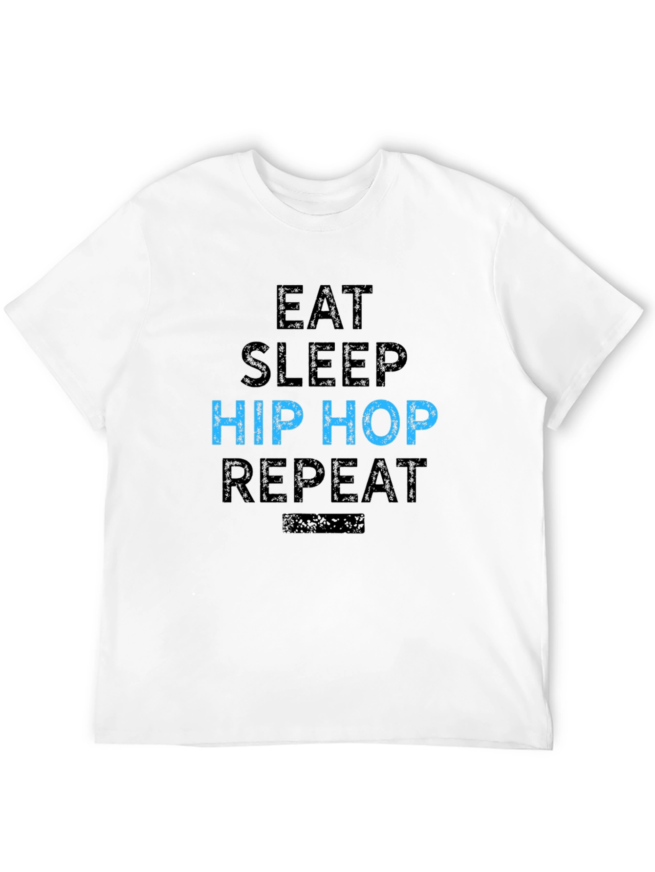 Black Eat Sleep Hip Hop Repeat Graphic Tee view 12