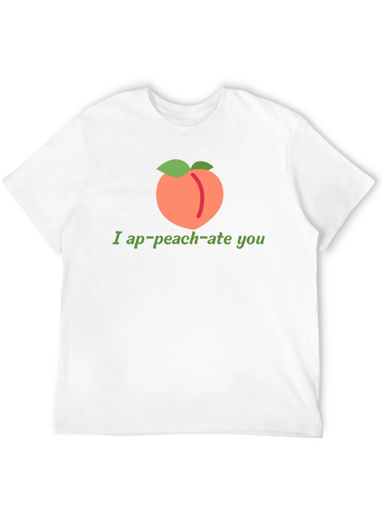 Black Funny "I ap-peach-ate you" Black T-Shirt view 12