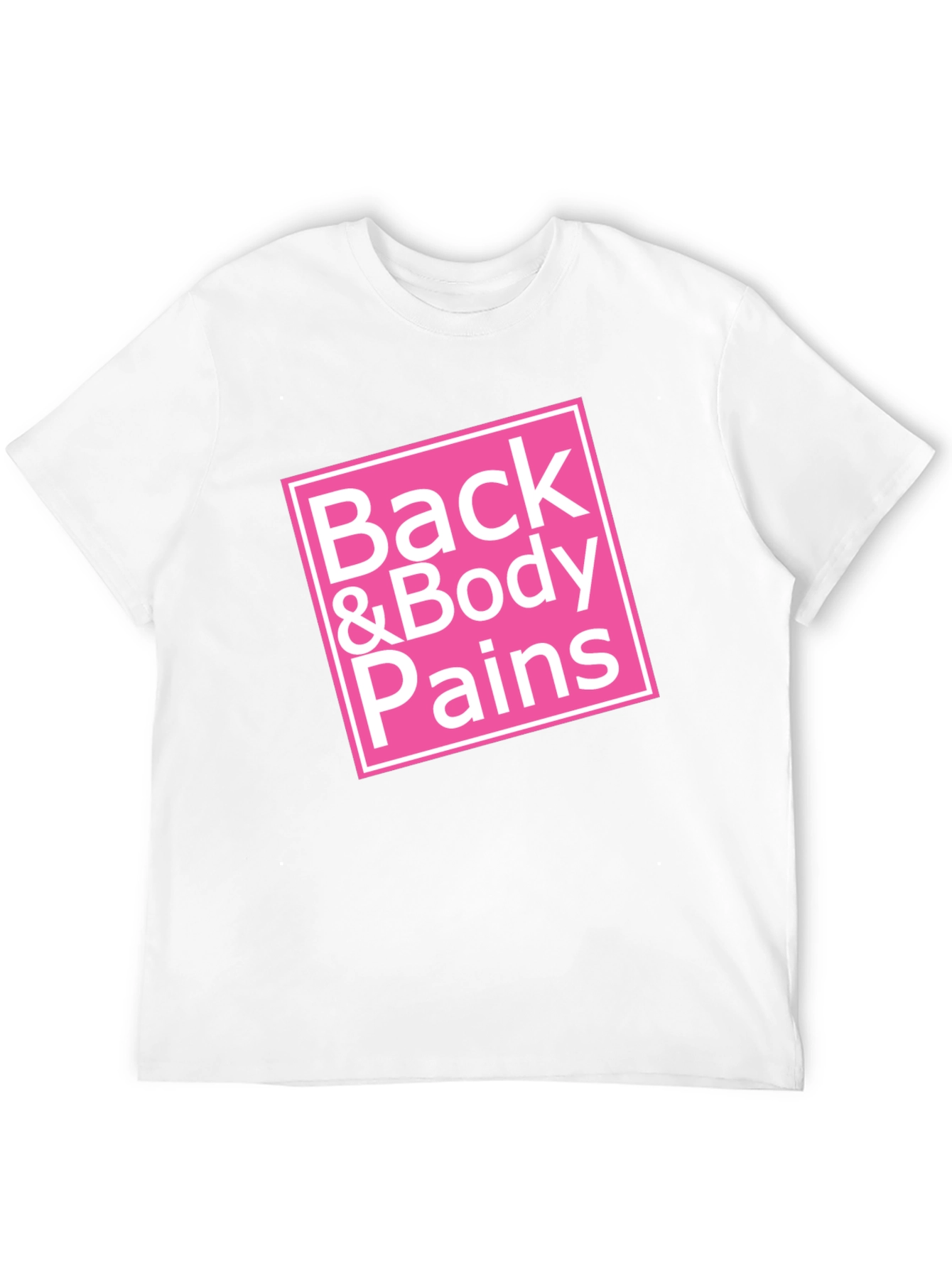 Black Back & Body Pains Graphic Tee - Unisex Black T-Shirt view 12