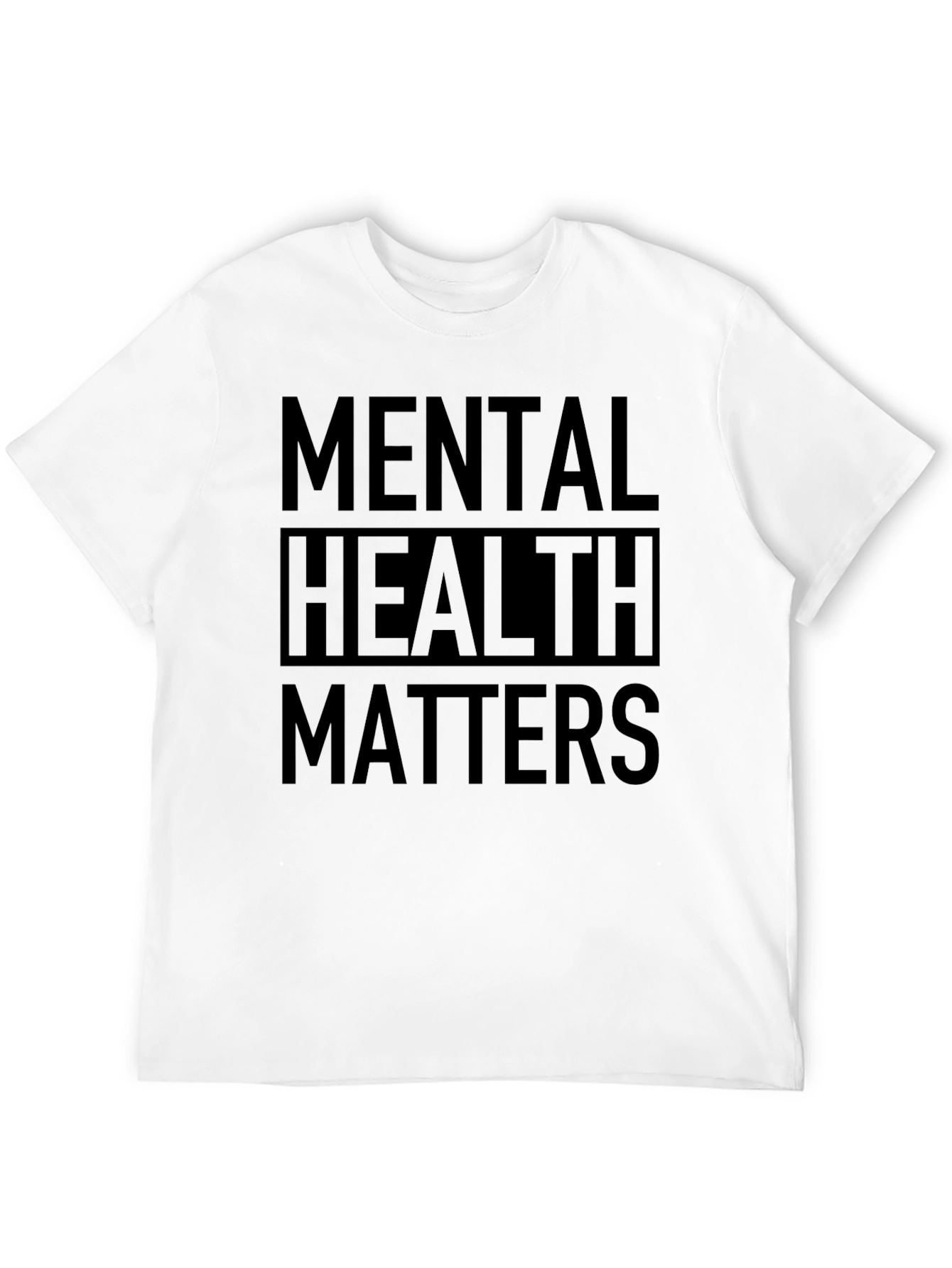 Black Mental Health Matters T-Shirt - Black view 12
