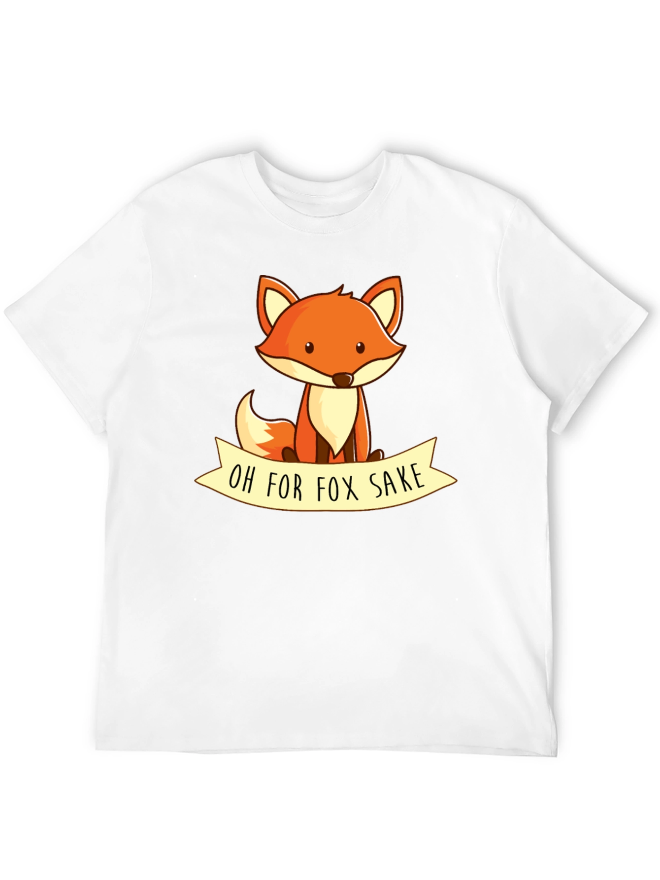 Black Oh For Fox Sake T-Shirt - Cute Animal Graphic Tee view 12
