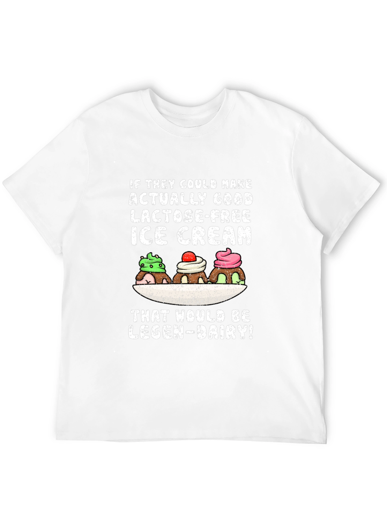 Lactose-Free Ice Cream Graphic T-Shirt - 12