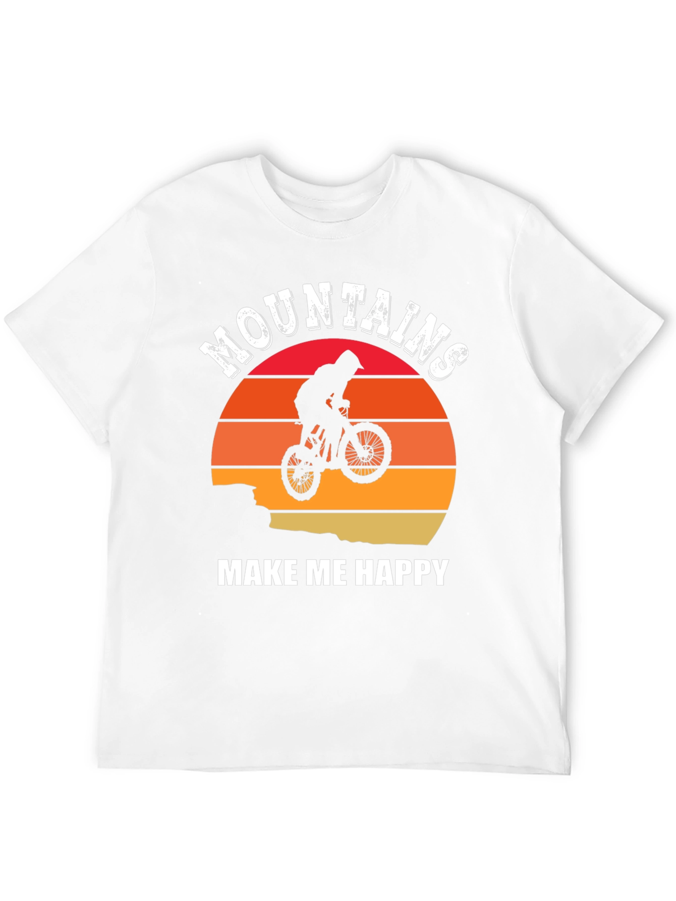 Black Mountains Make Me Happy Graphic T-Shirt view 12