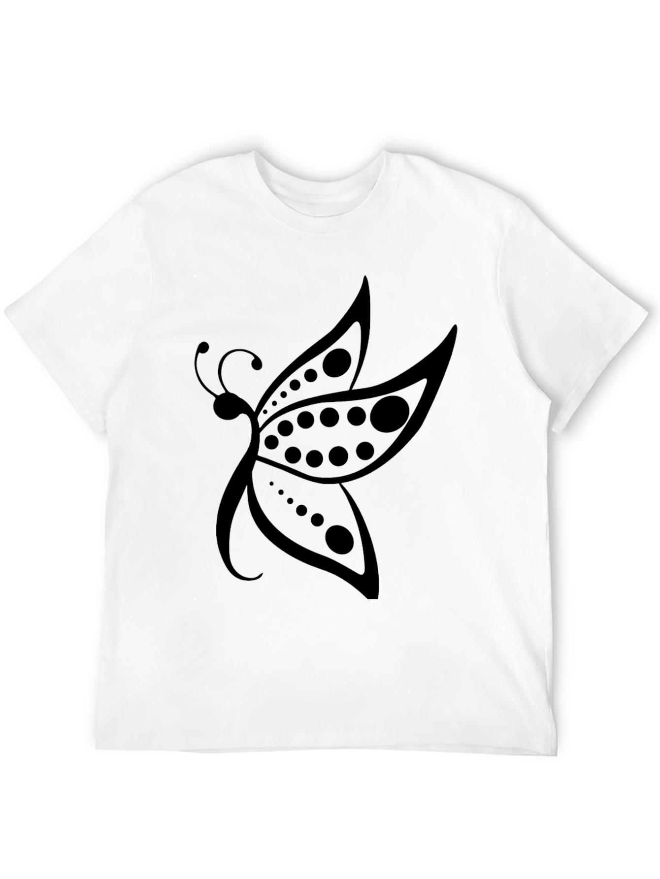 Black Butterfly Graphic T-Shirt - Stylish Black Tee view 12