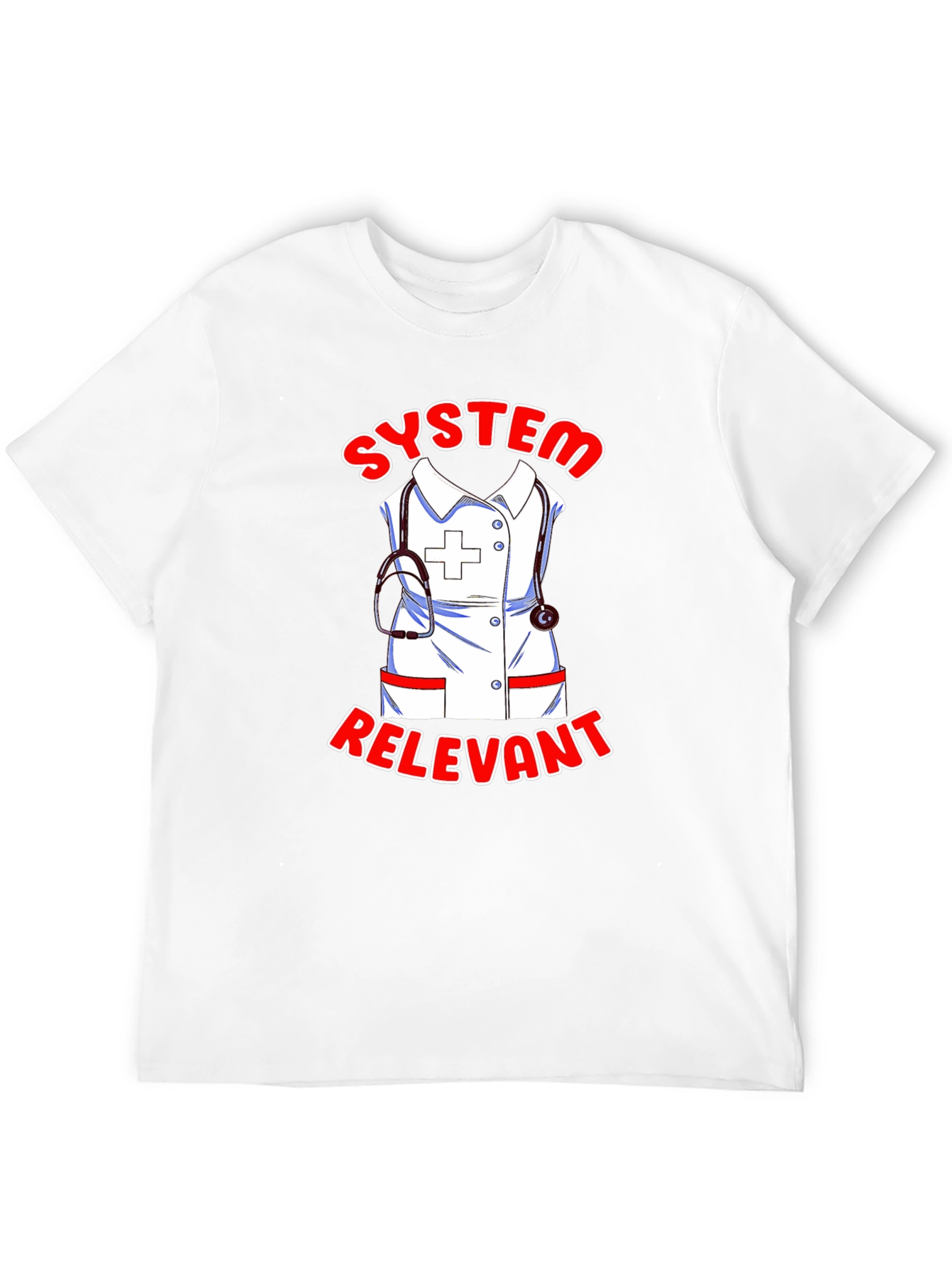 Black System Relevant Nurse T-Shirt - Black view 12