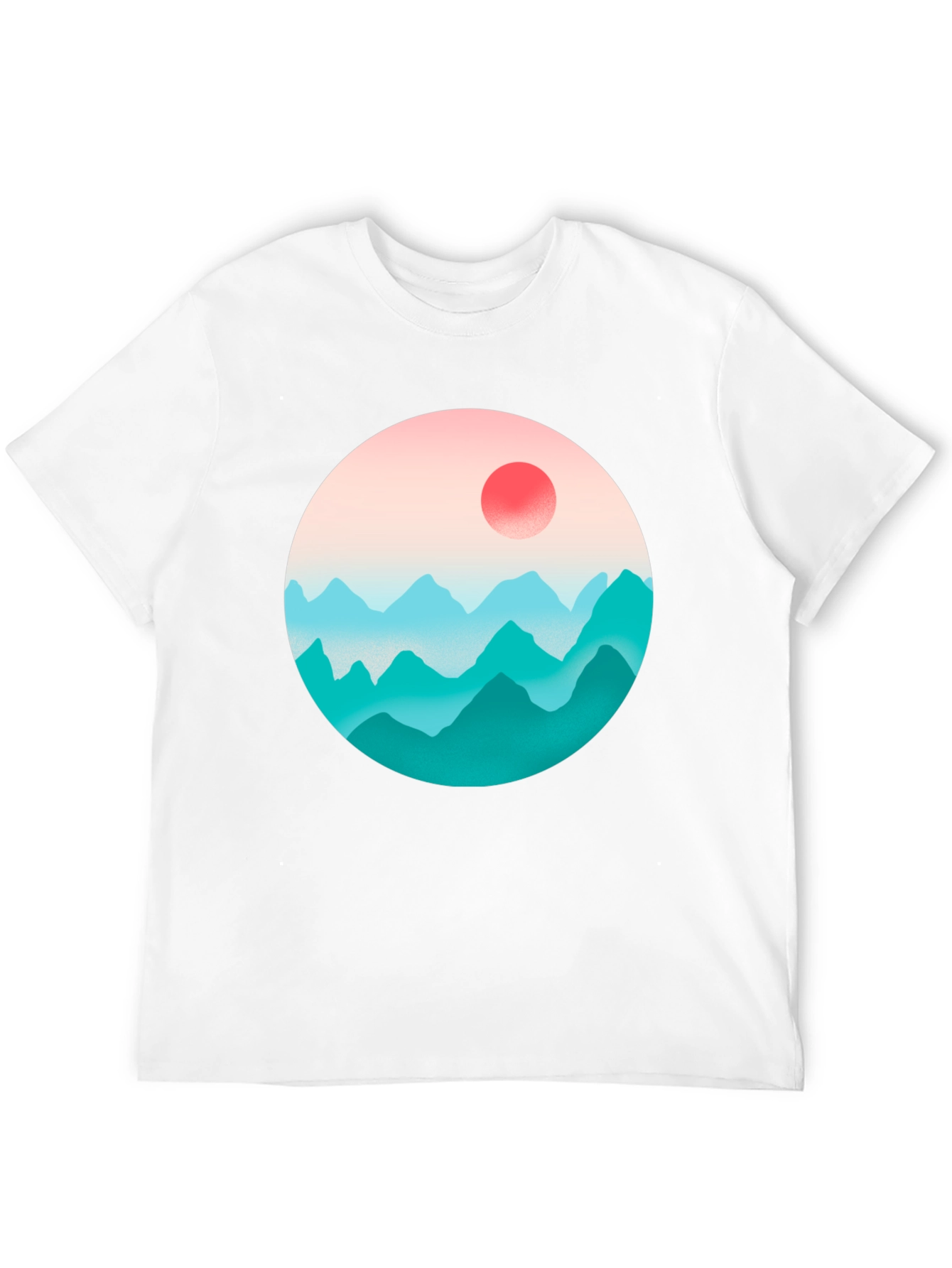 Black Mountainscape Graphic Black Tee view 12