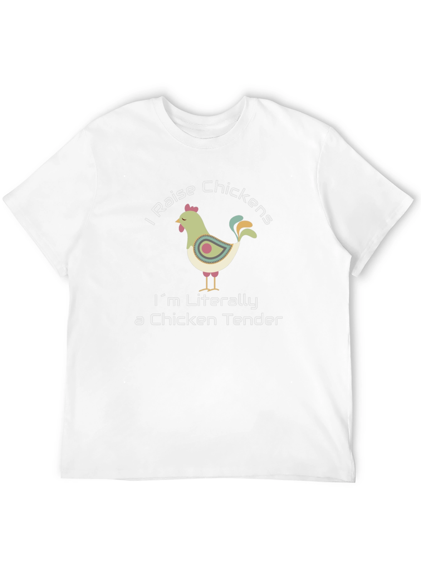 Black I Raise Chickens T-Shirt - Chicken Tender Humor view 12