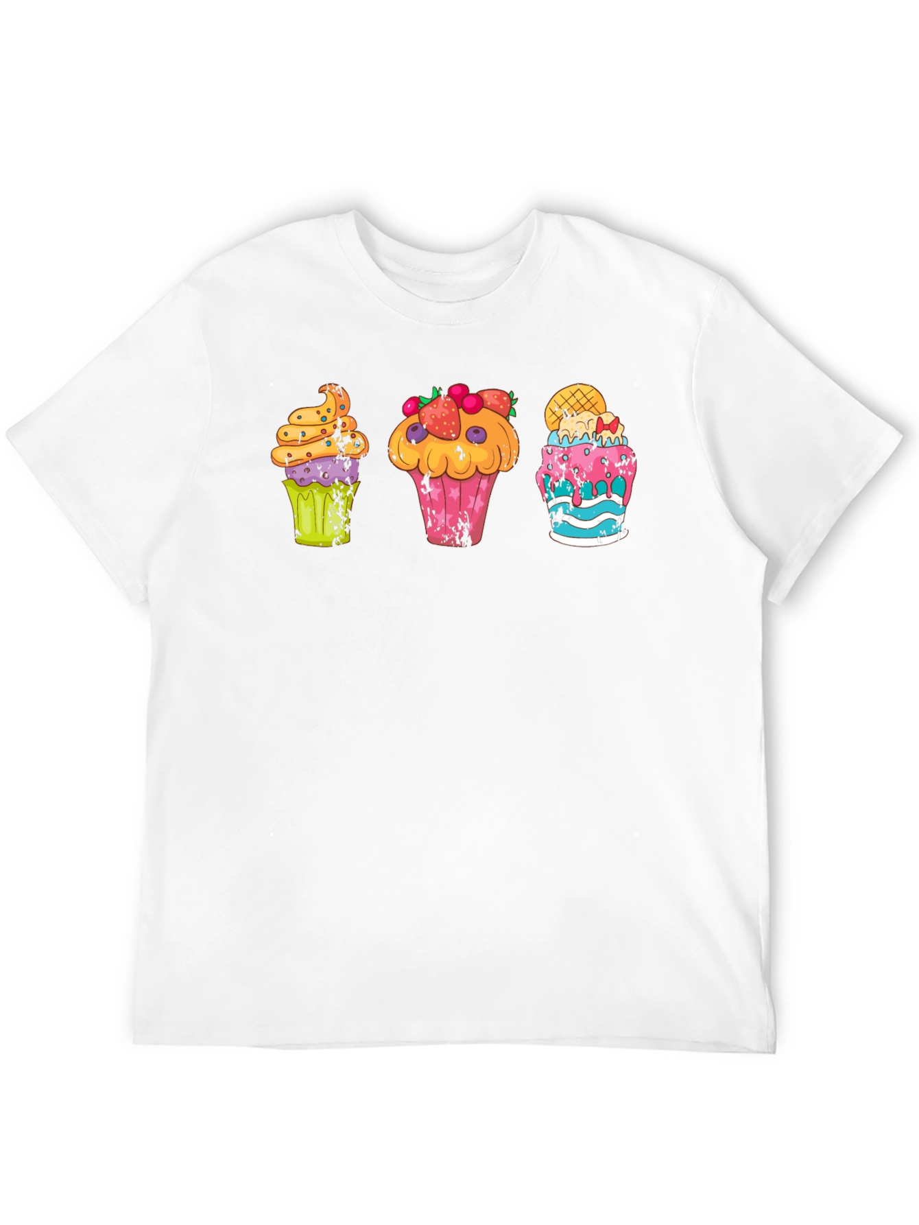 Black Fun Cupcake Graphic T-Shirt view 12
