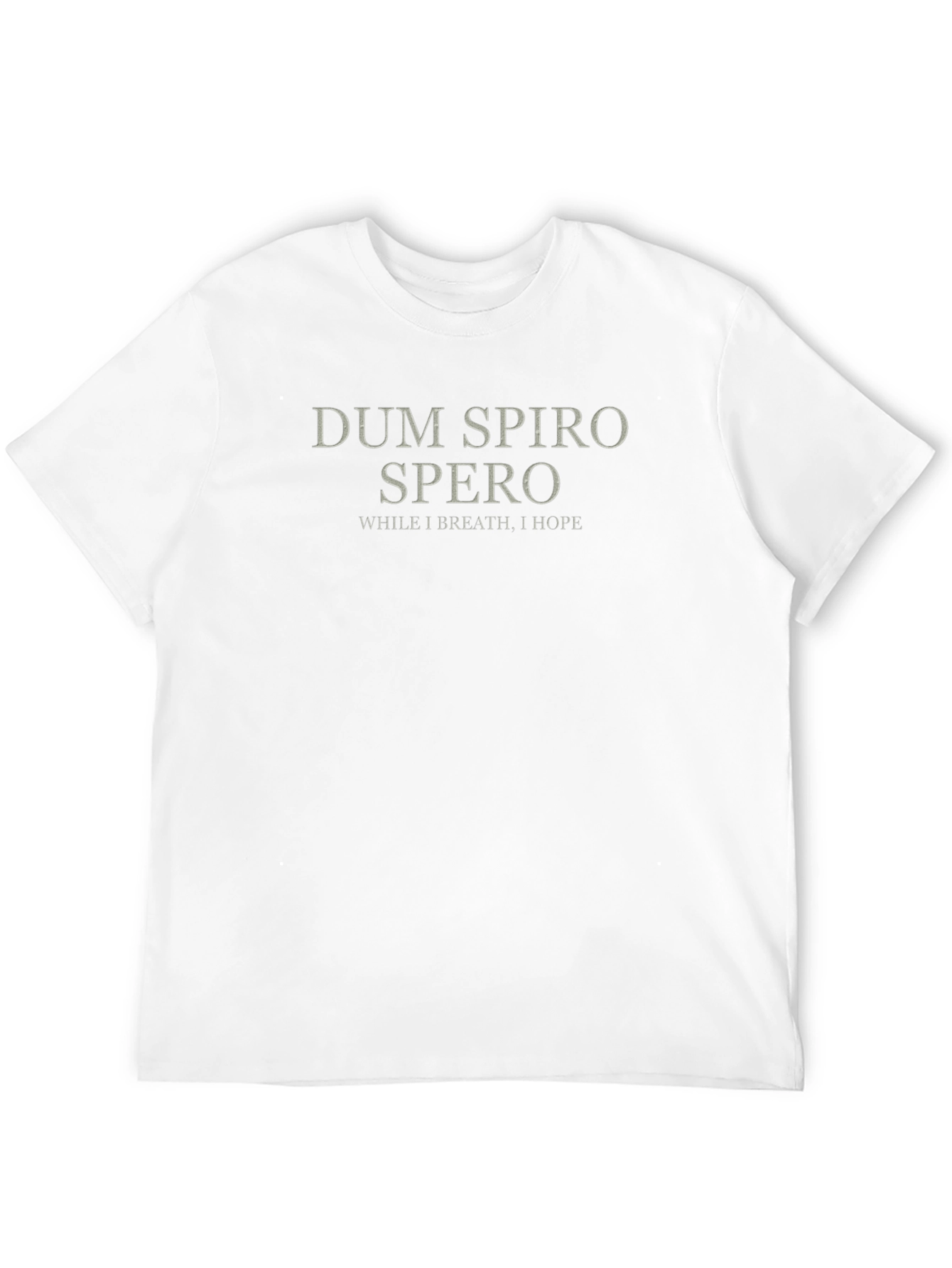 Black Dum Spiro Spero T-Shirt - While I Breathe, I Hope view 12