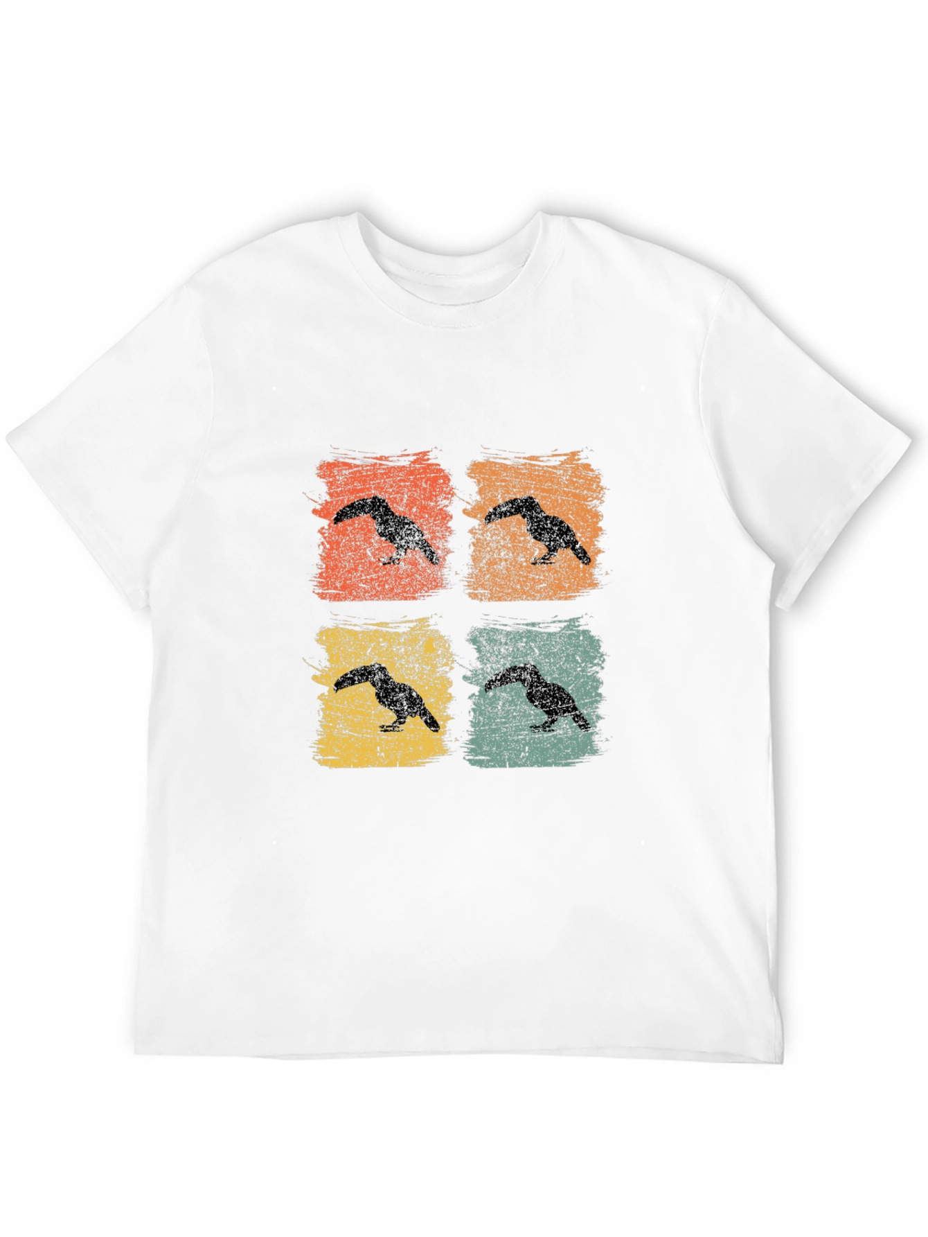 Black Retro Toucan Graphic T-Shirt view 12