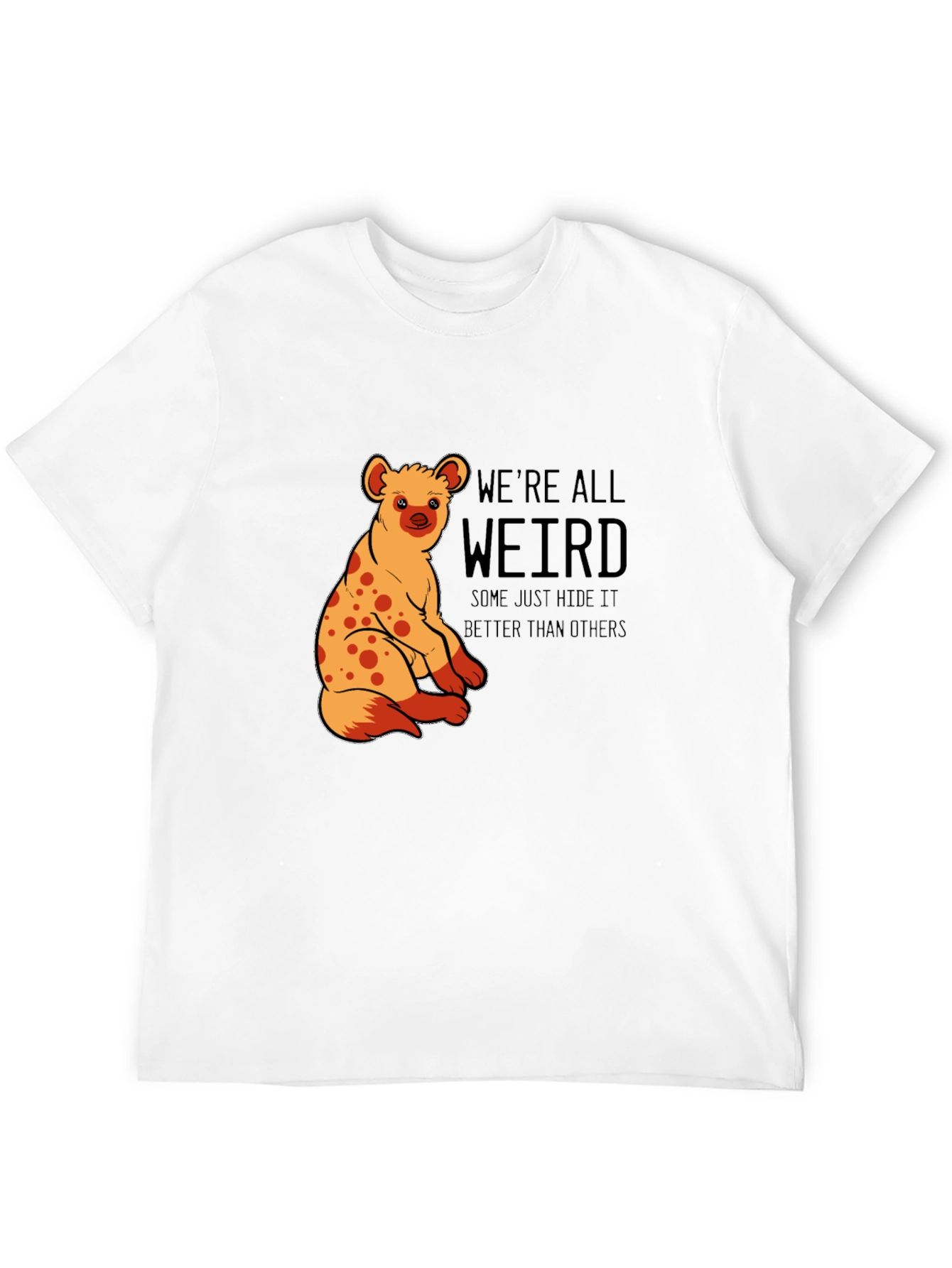 Black We're All Weird Hyena Graphic Tee view 12
