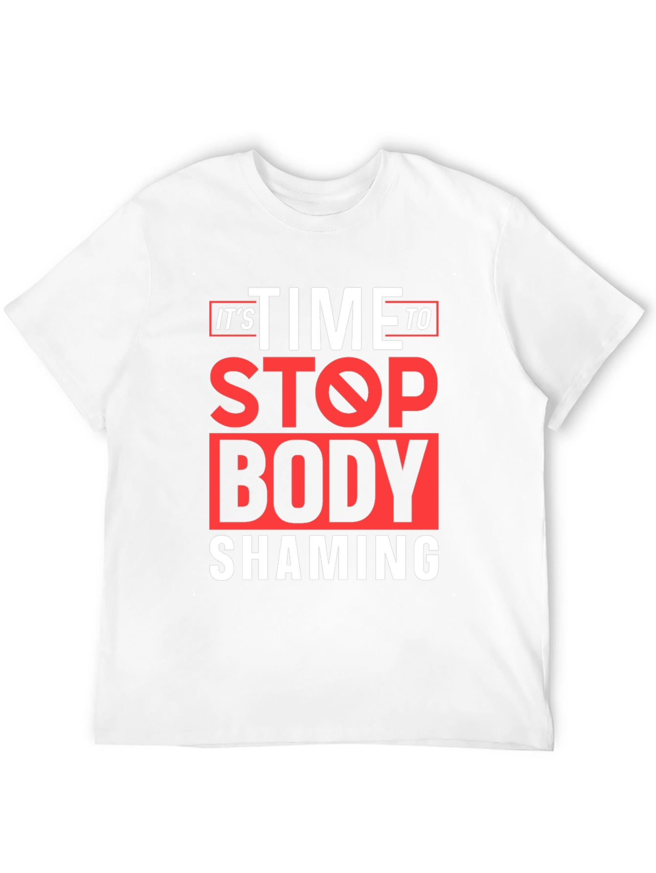 Black Stop Body Shaming Graphic Tee - Black view 12