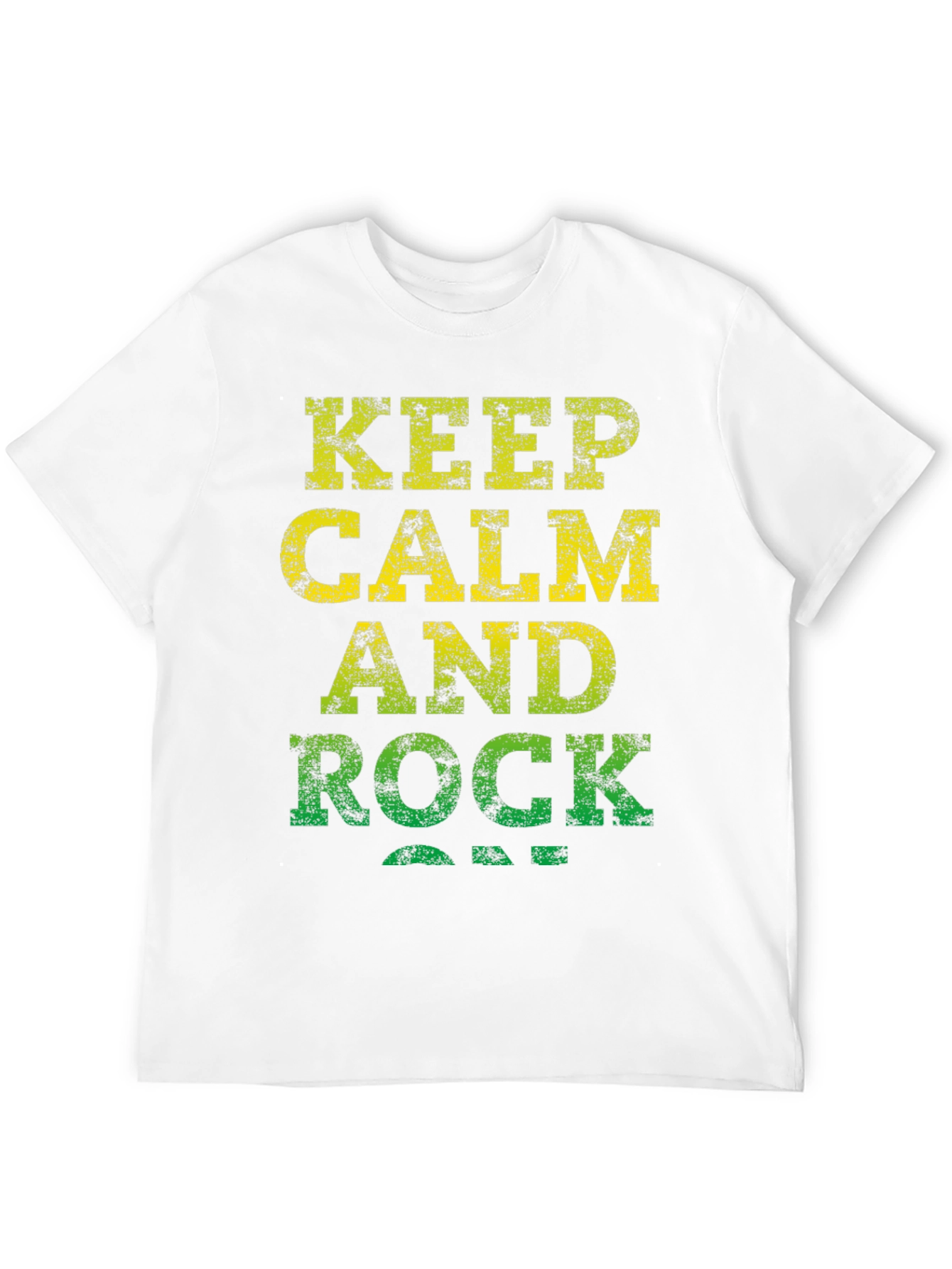 Black Keep Calm and Rock On Black T-Shirt view 12