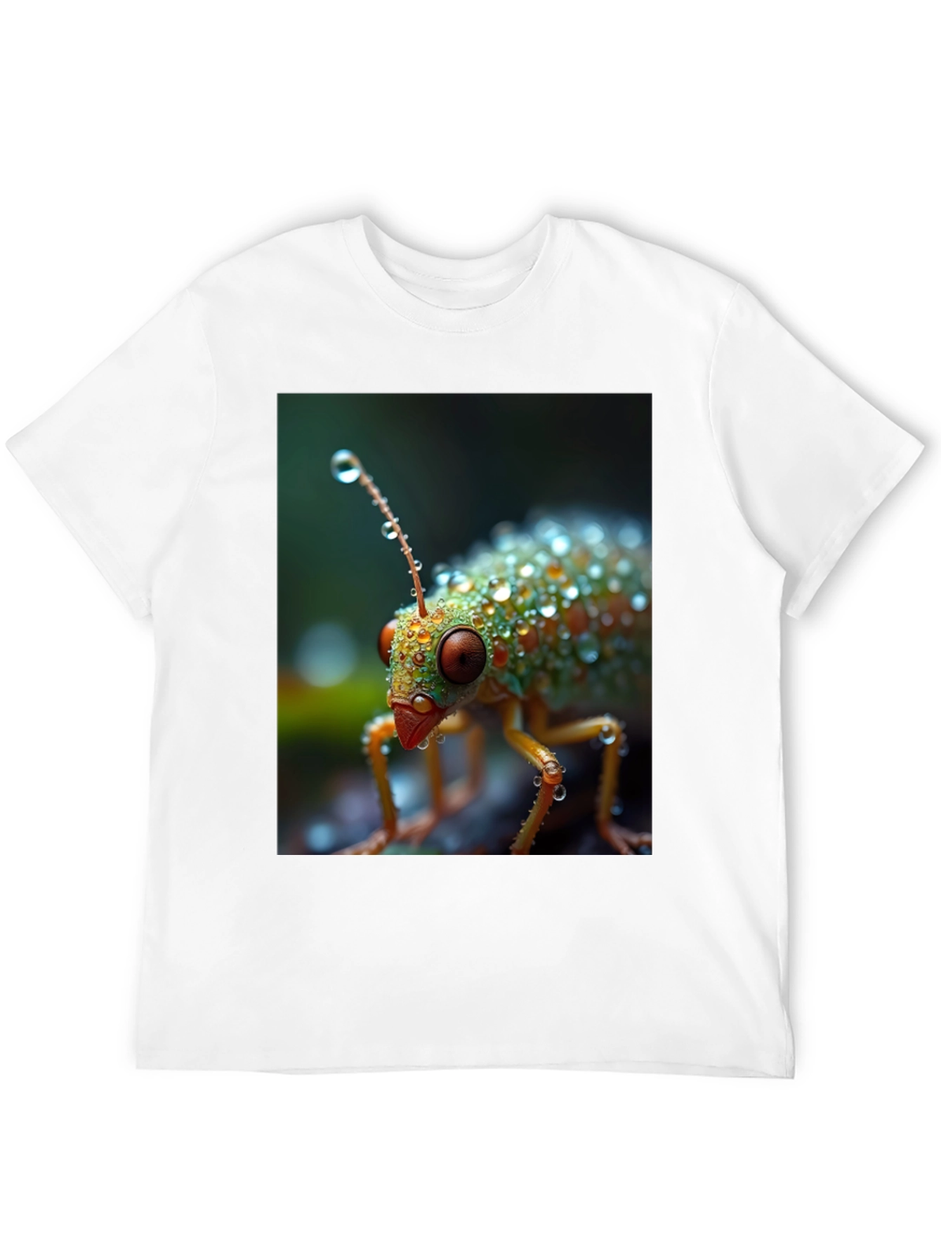 Black Insect Raindrops Graphic Tee view 12