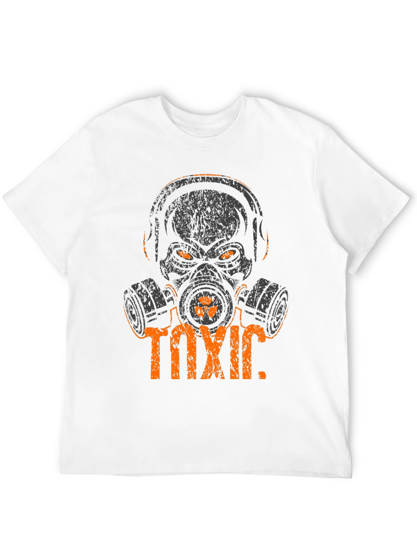 Toxic Skull Graphic Tee - Black Cotton T-Shirt - 12