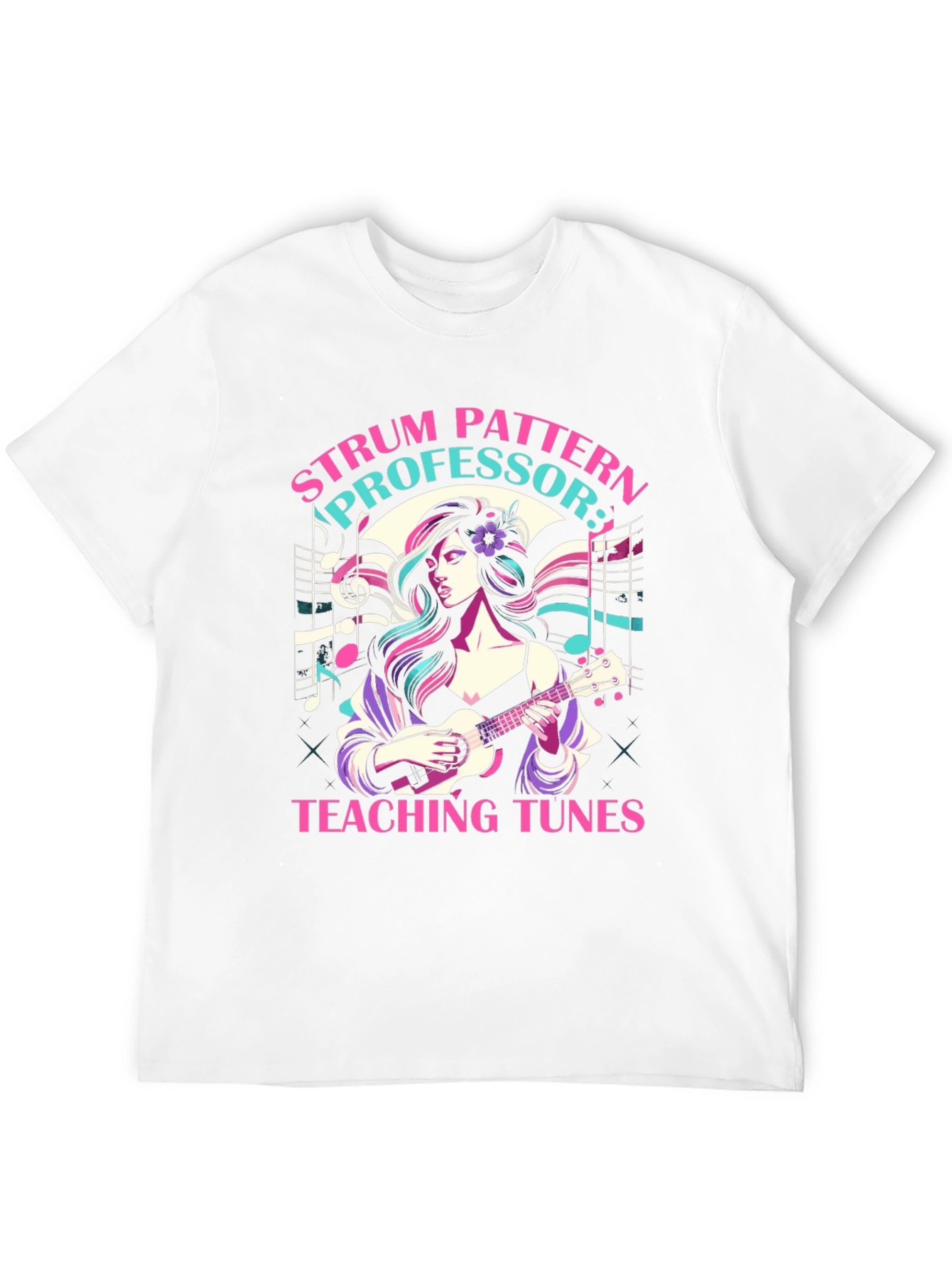 Black Strum Pattern Professor T-Shirt view 12