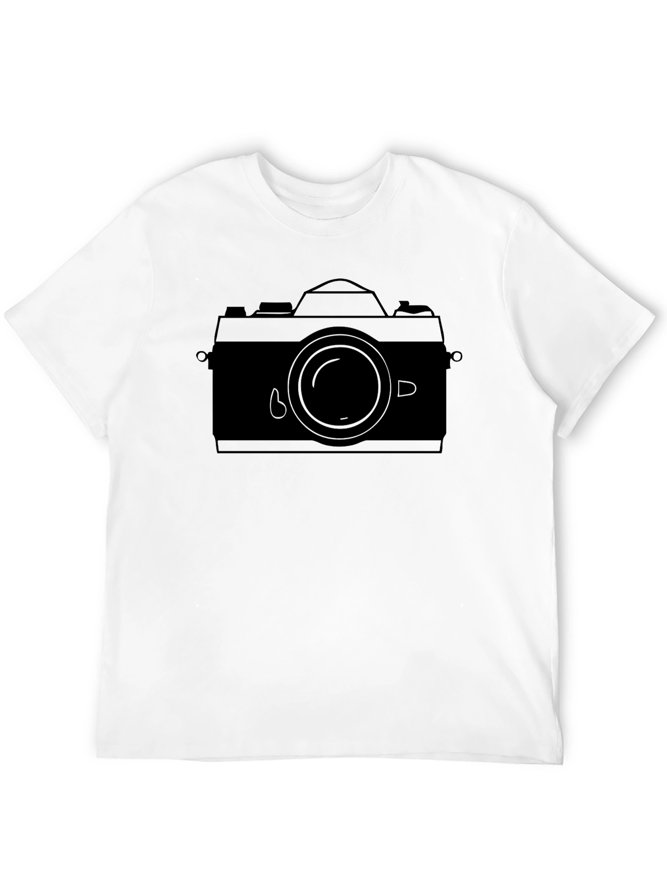 Black Retro Camera Graphic Tee - Black view 12