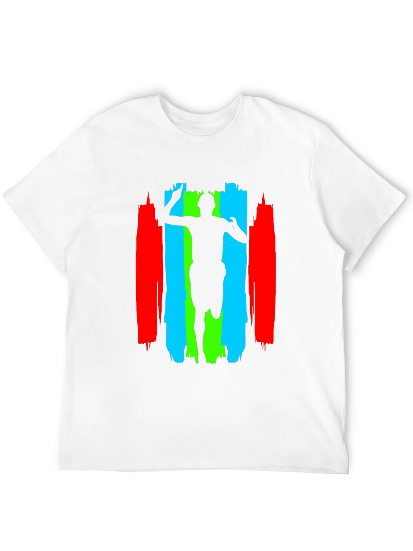 Black Runner Silhouette Graphic Print Black T-Shirt view 12