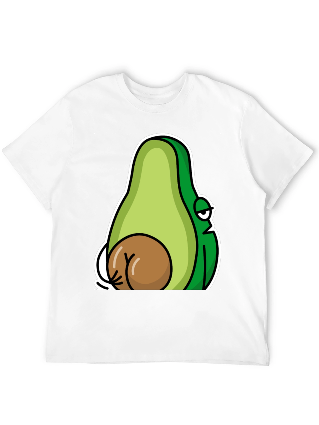 Black Funny Avocado T-Shirt - Novelty Graphic Tee view 12