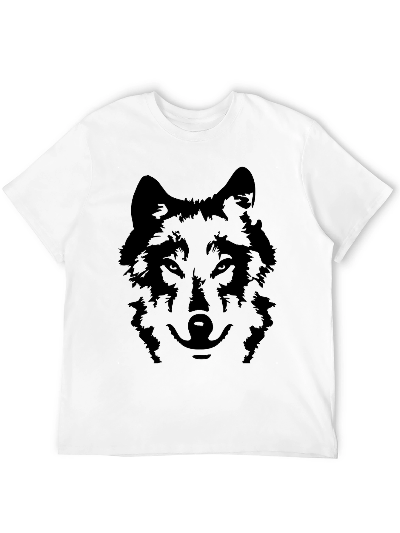 Black Black Wolf Graphic Tee - Men's Short Sleeve T-Shirt view 12