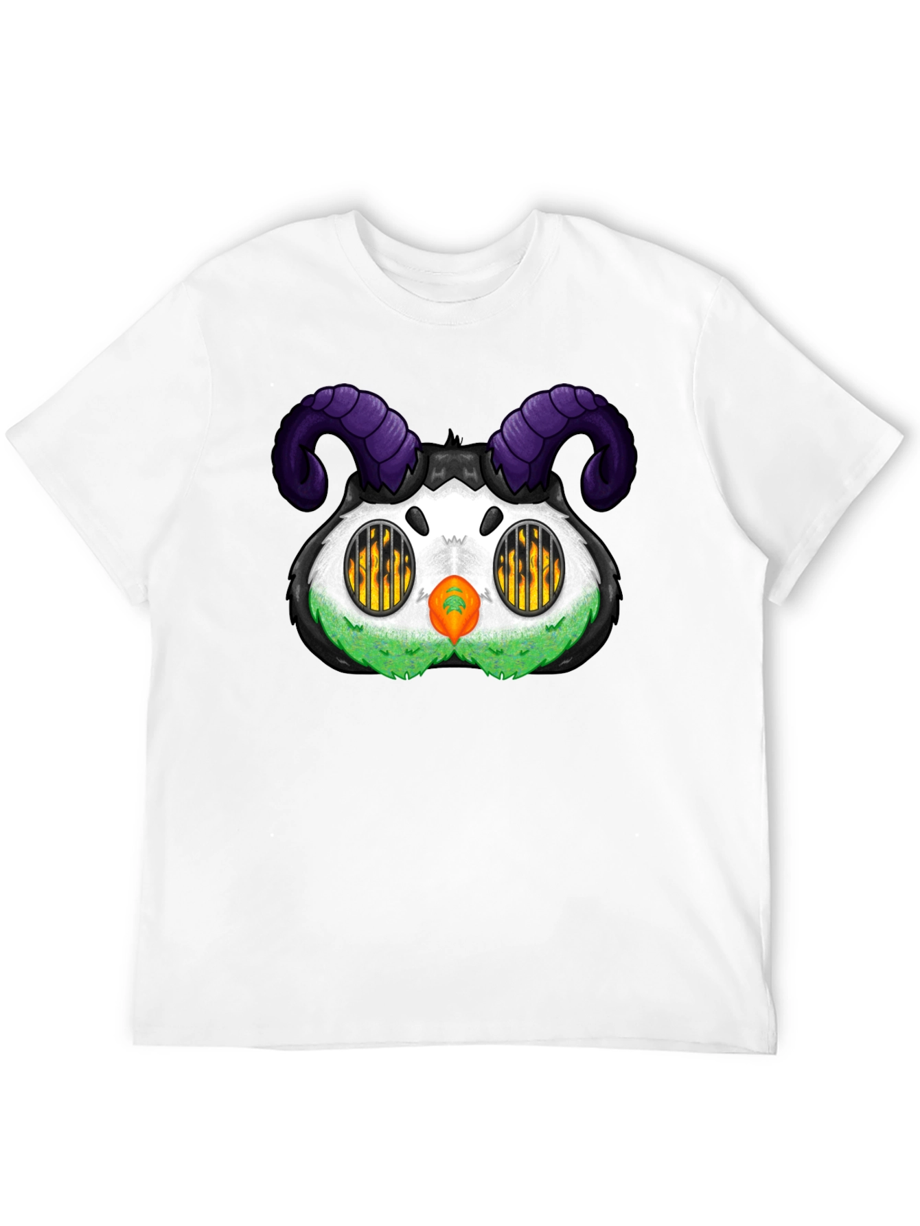 Black Monster T-Shirt with Horns view 12