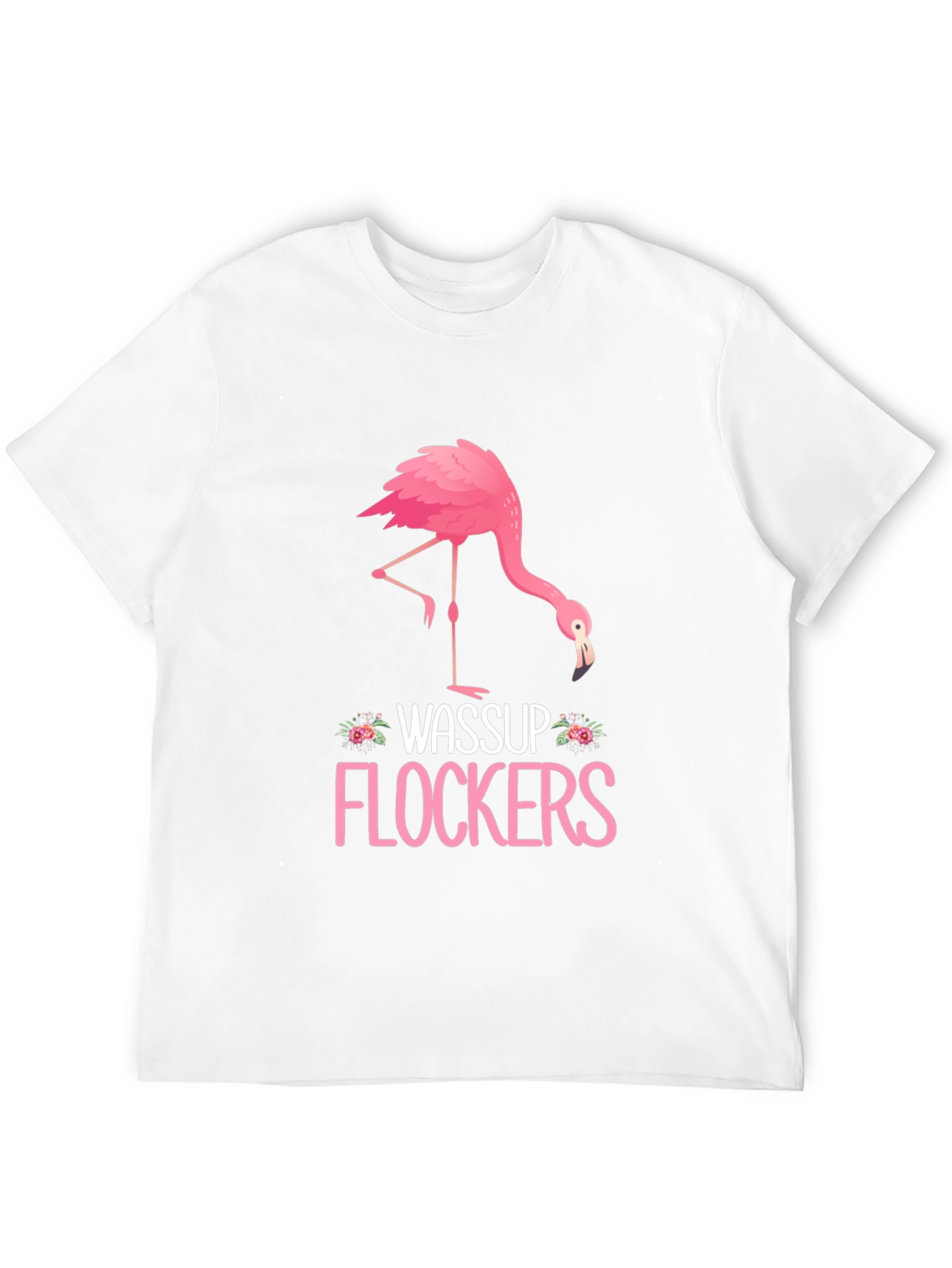 Black Wassup Flockers Flamingo Graphic Tee view 12