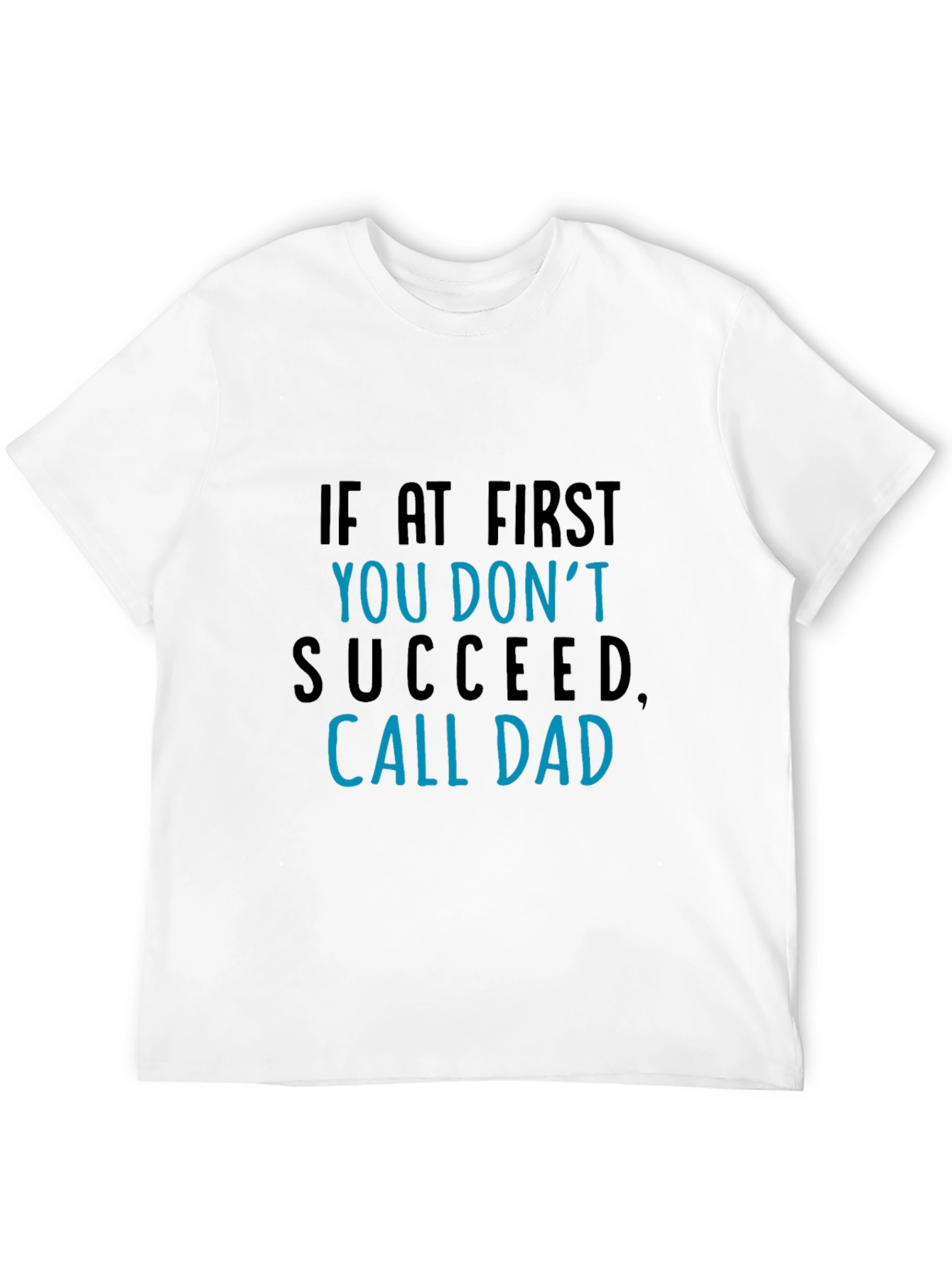 Black Call Dad Funny Graphic Tee - Men's Black T-Shirt view 12
