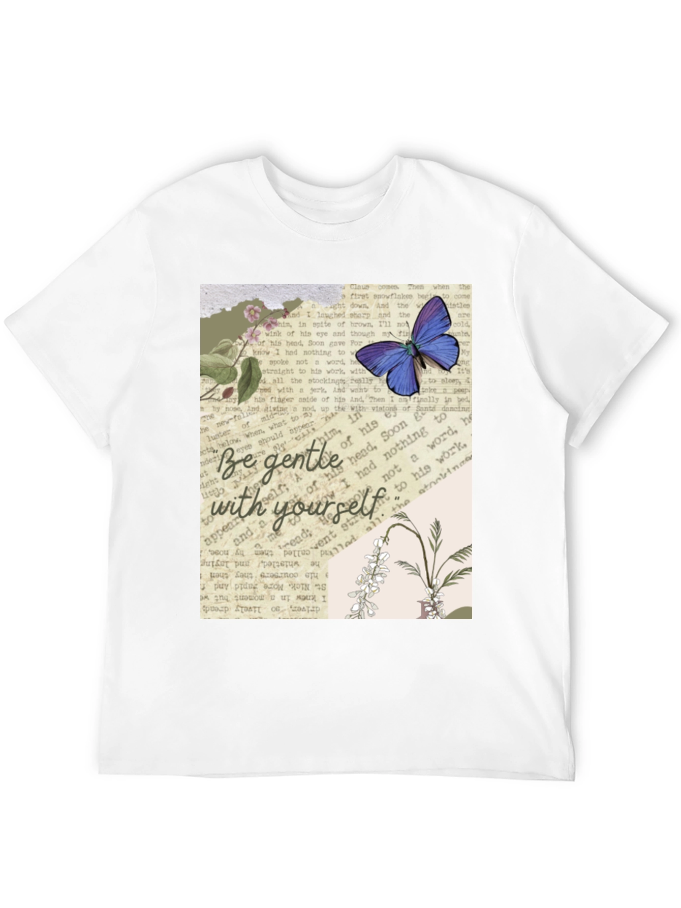 Black Be Gentle With Yourself Graphic Tee view 12