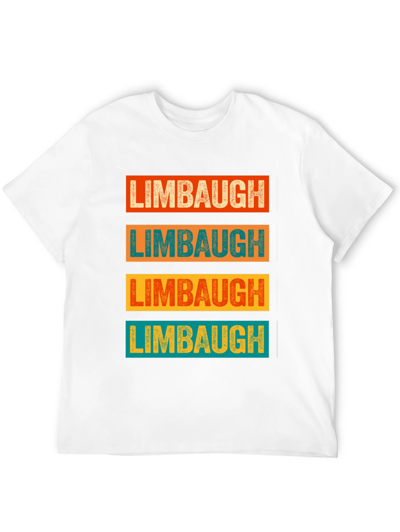 Black Limbaugh T-Shirt Retro Style Graphic Tee view 12