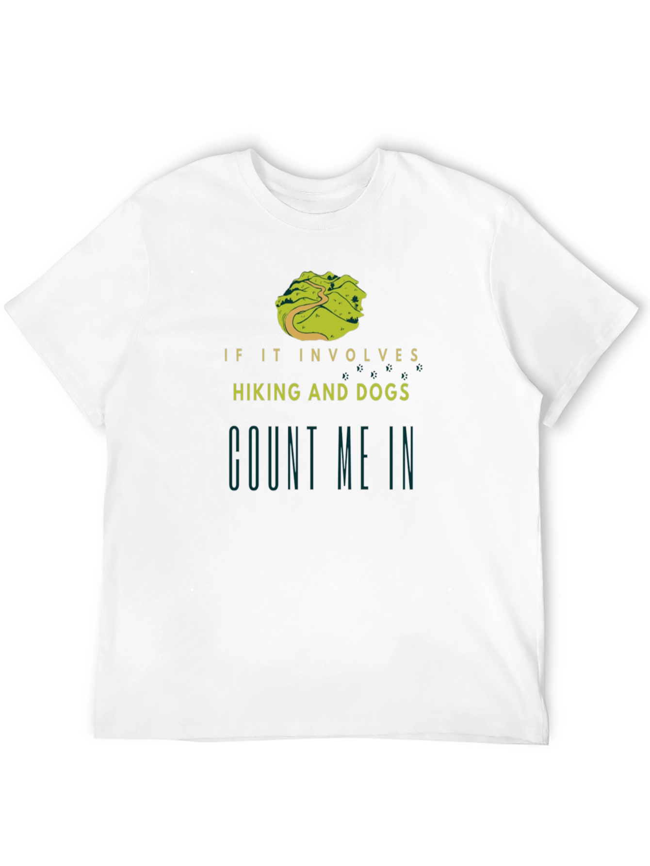 Black Hiking and Dogs T-Shirt - Count Me In! view 12