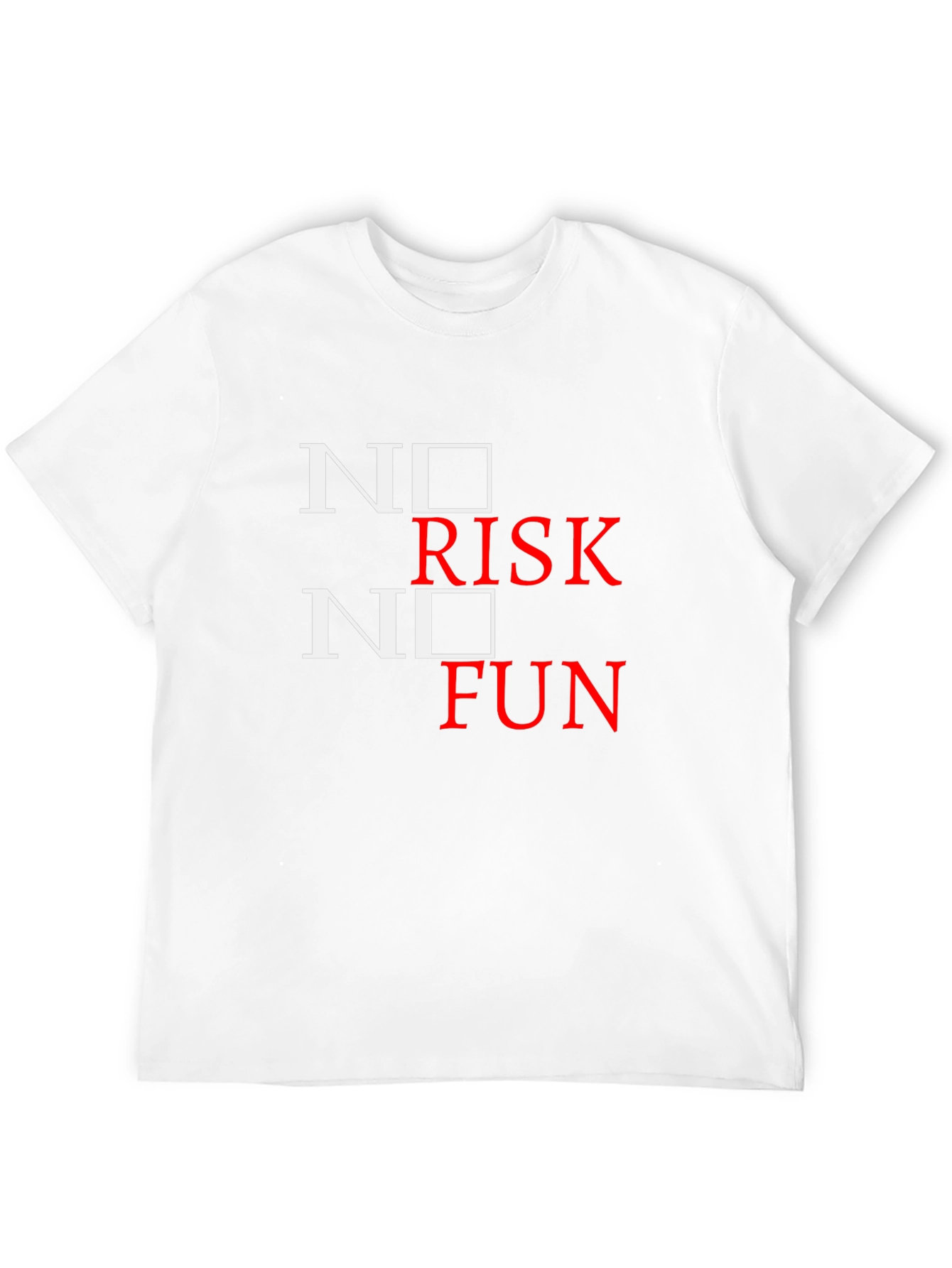 Black No Risk No Fun Graphic Tee - Black view 12