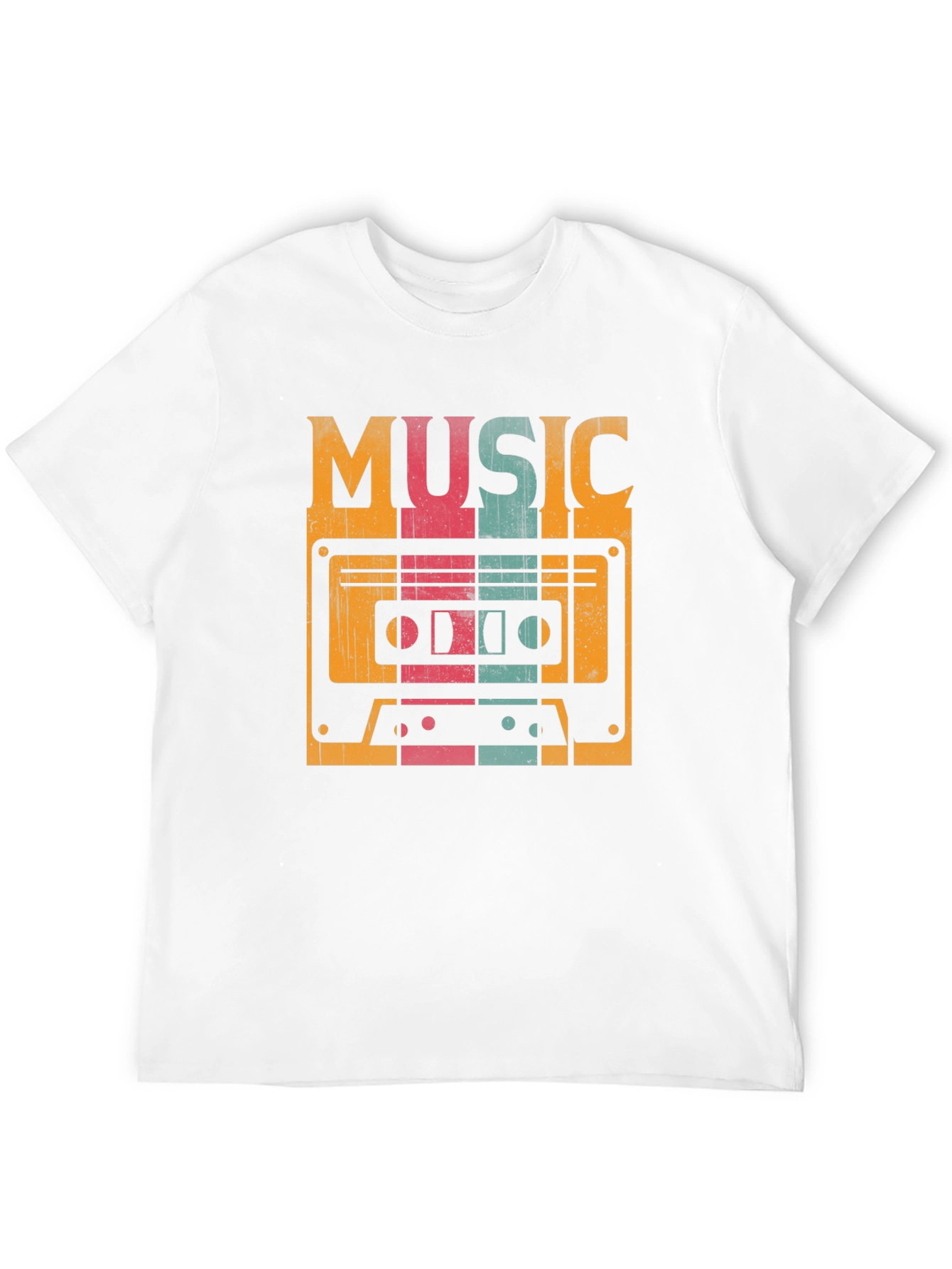 Black Retro Music Cassette Graphic Tee - Vintage Style Shirt view 12
