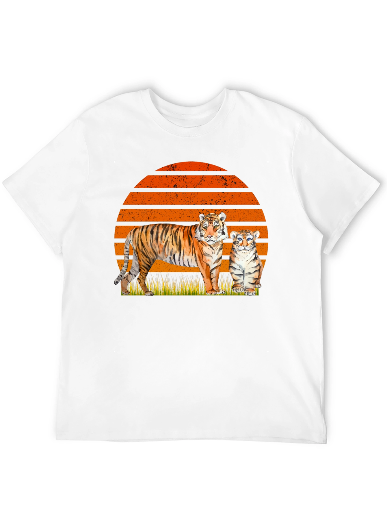 Black Tiger & Cub Sunset Graphic Tee view 12