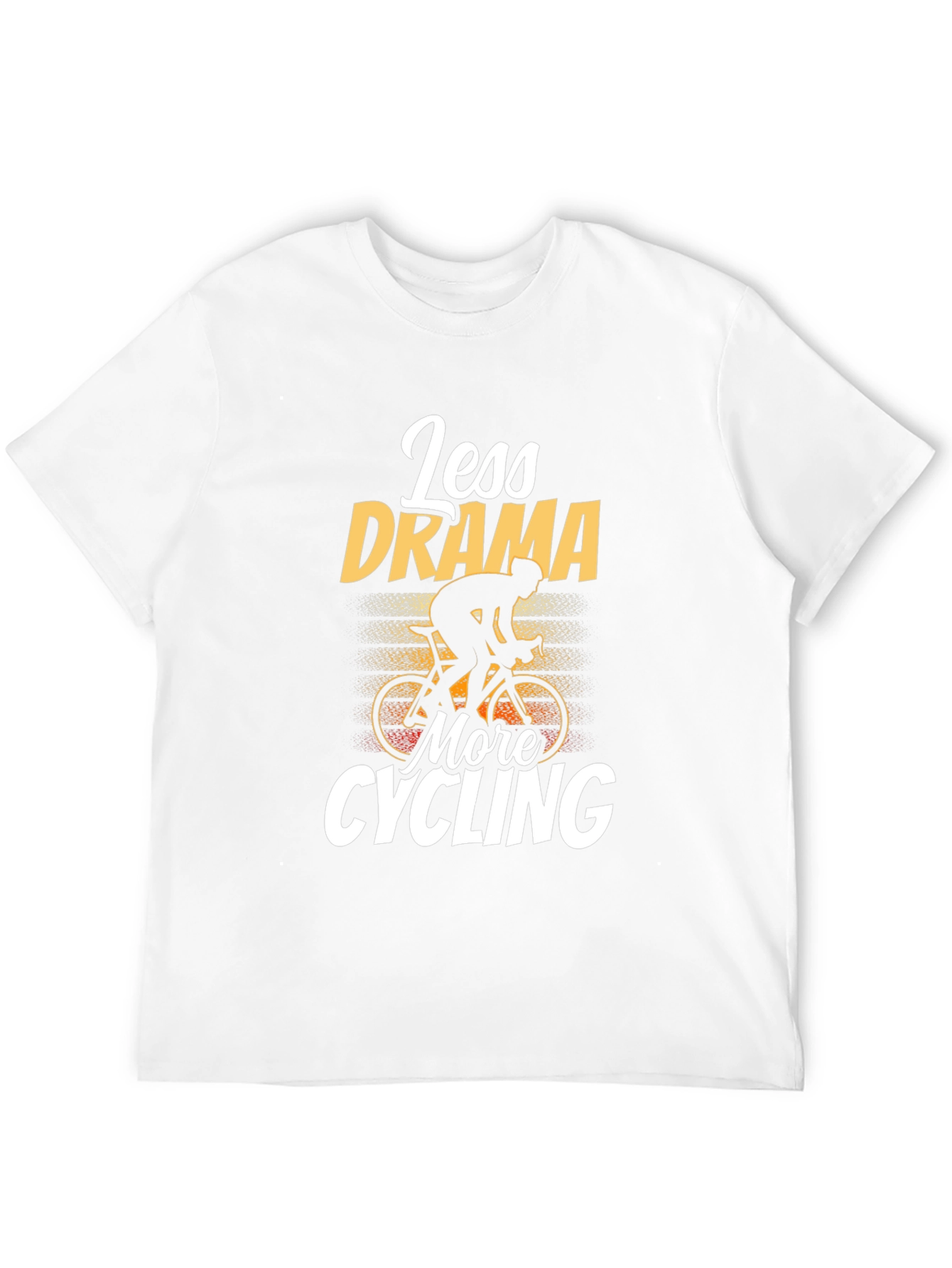 Black Less Drama More Cycling T-Shirt view 12
