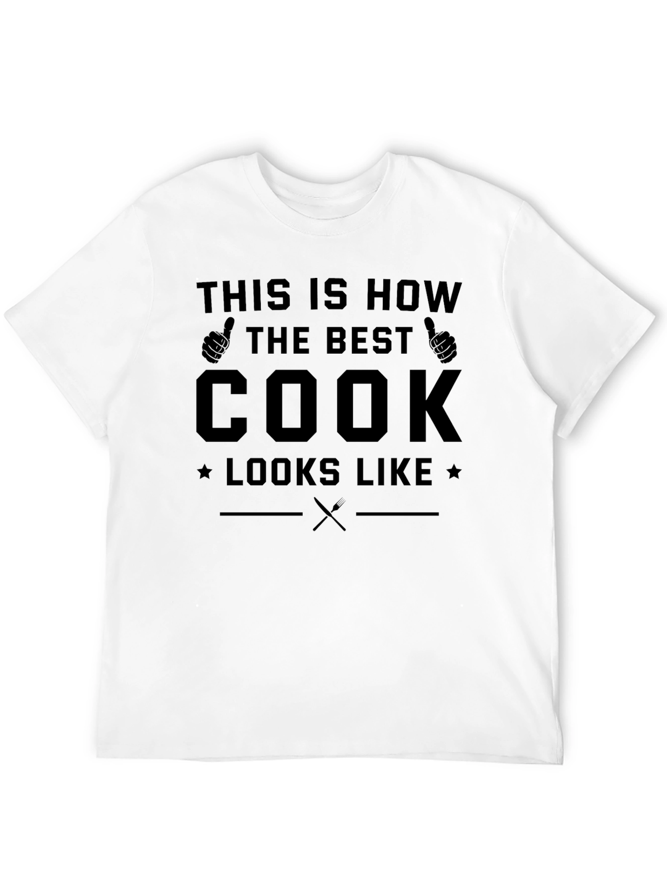 Black Best Cook Ever T-Shirt, Chef Gift view 12