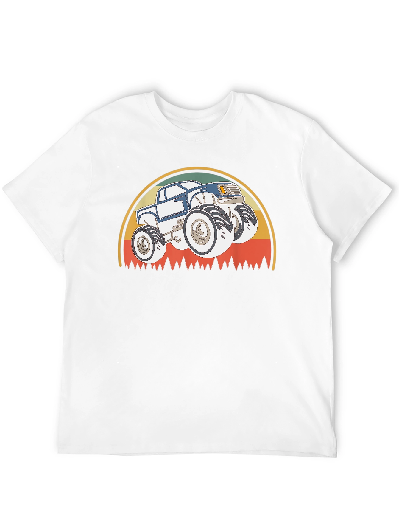 Black Monster Truck T-Shirt - Retro Style Design view 12