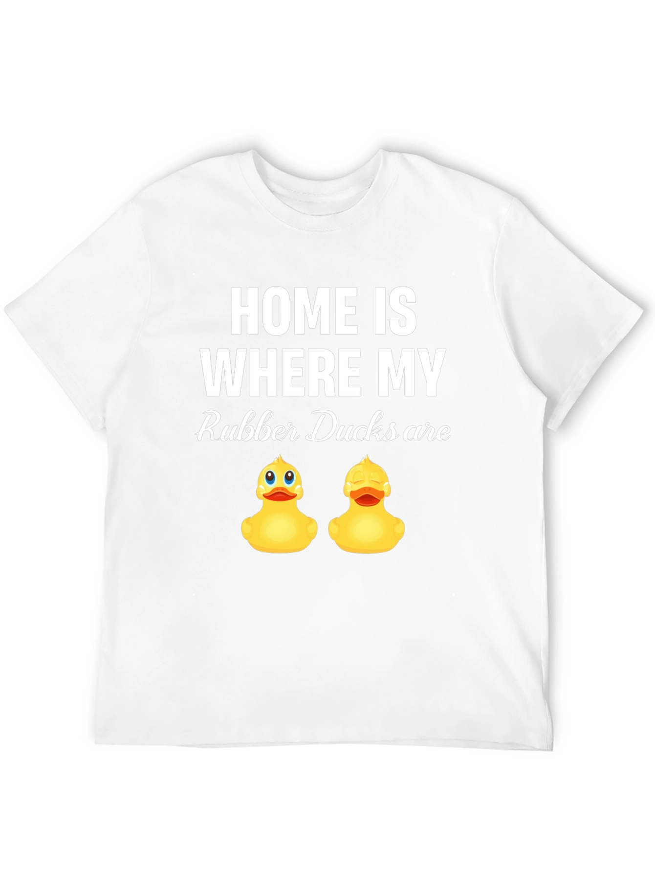 Black Home is Where My Rubber Ducks Are - Graphic T-Shirt view 12