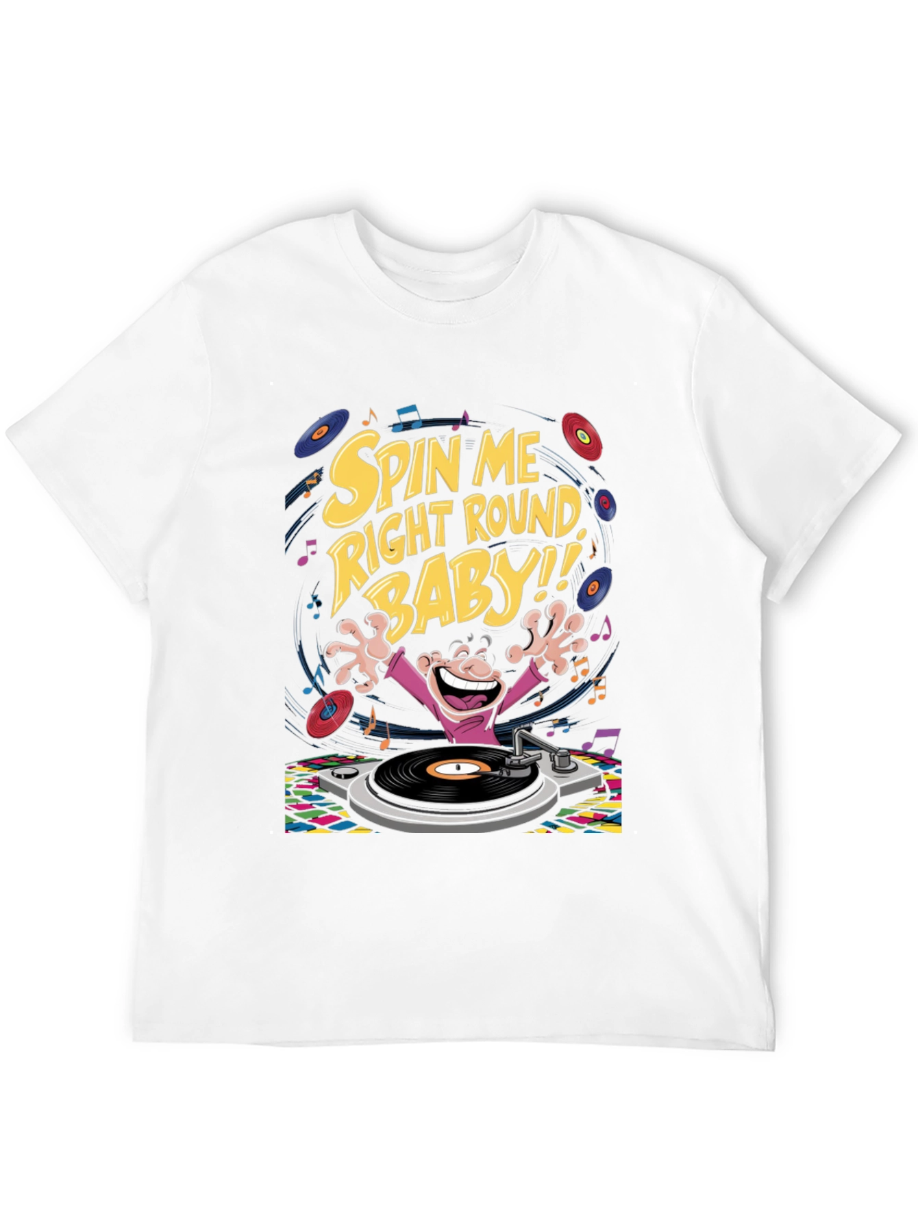 Black Spin Me Right Round T-Shirt view 12