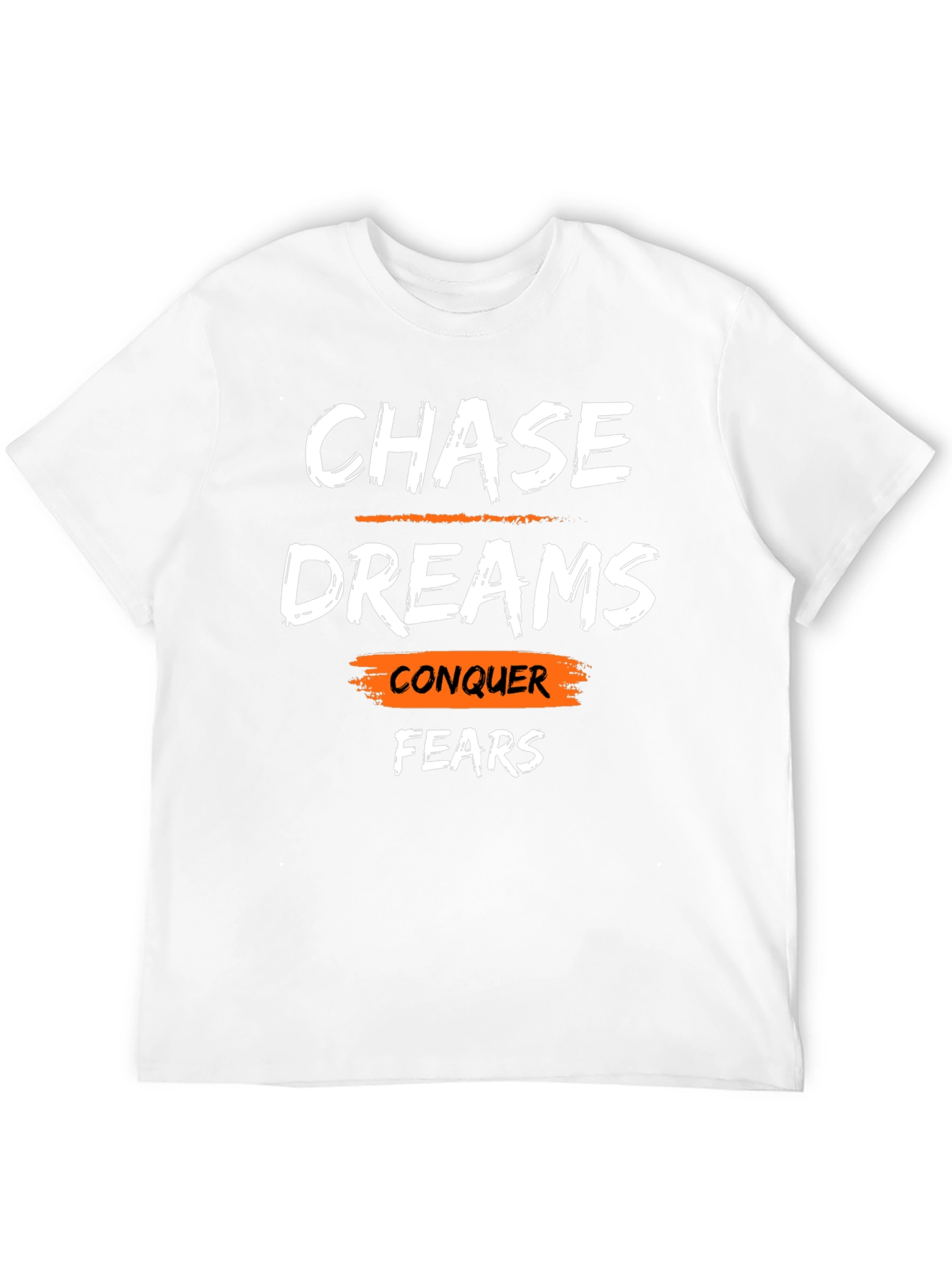 Black Chase Dreams Conquer Fears Graphic T-Shirt view 12